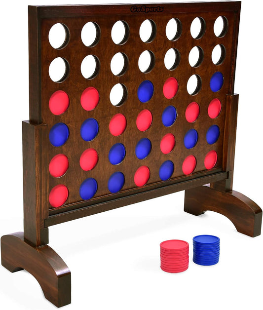 GoSports Juego de 4 en fila gigante de 2 pies de ancho con tinte de...