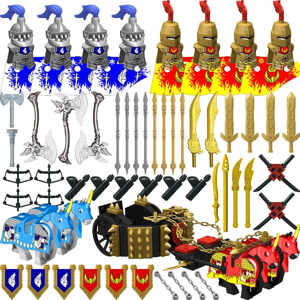 Nicolababe Paquete de Armas para Accesorios de Minifiguras Kit de A...