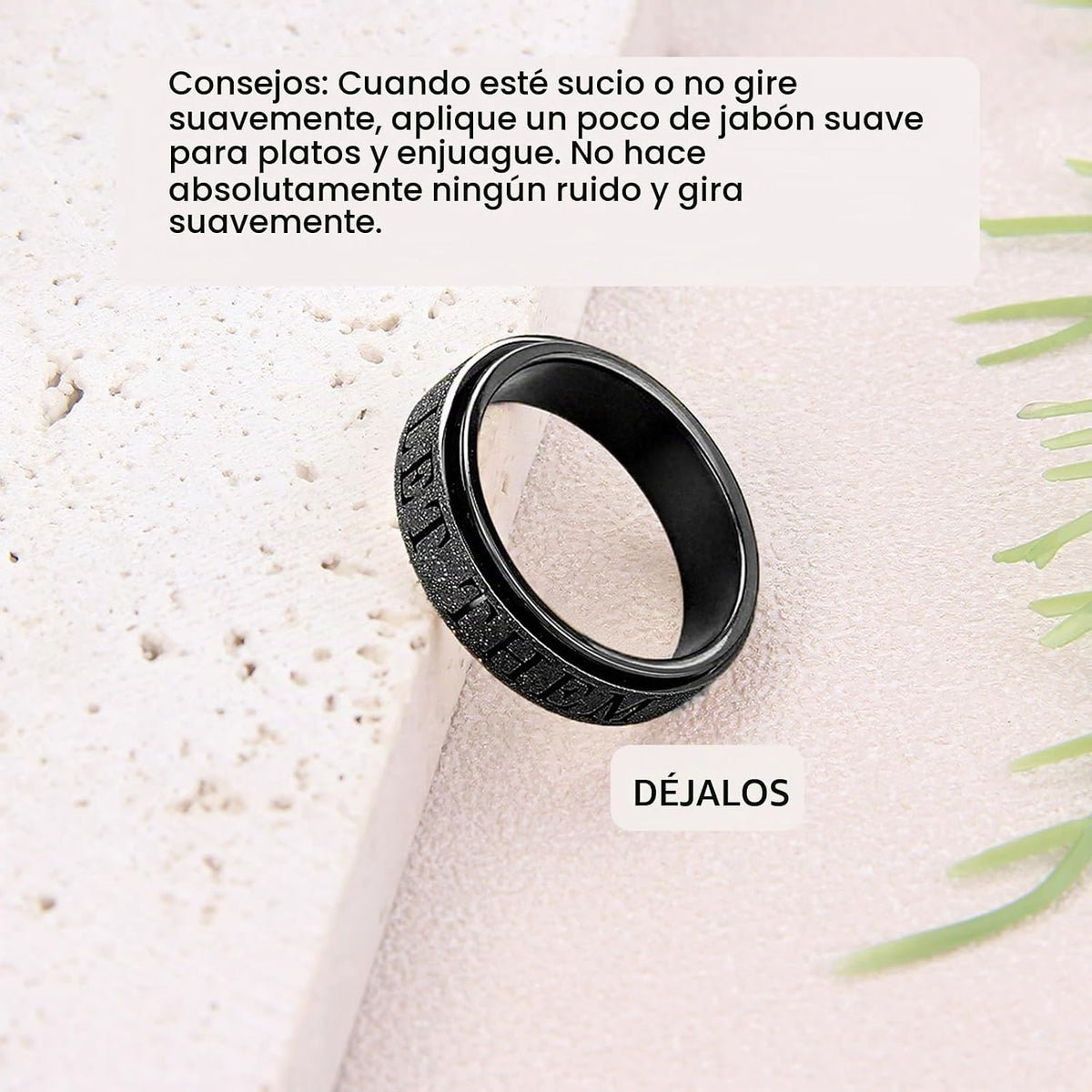 Anillos de ansiedad para adultos OreilleStar: anillo giratorio lind...