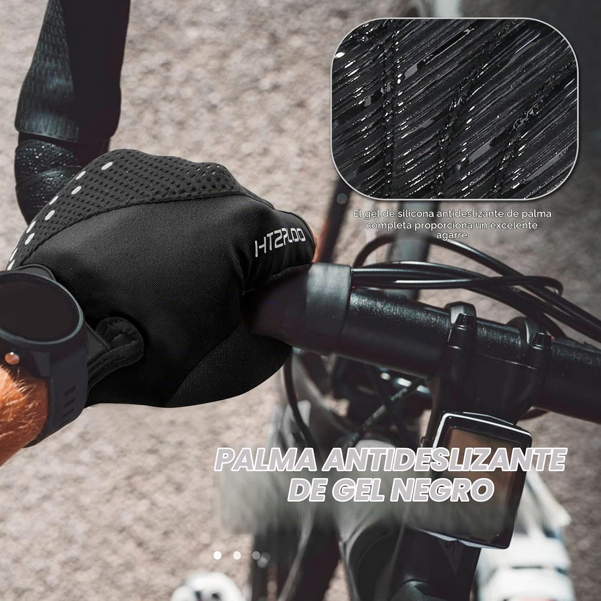 HTZPLOO Guantes de ciclismo para hombres y mujeres con almohadilla...