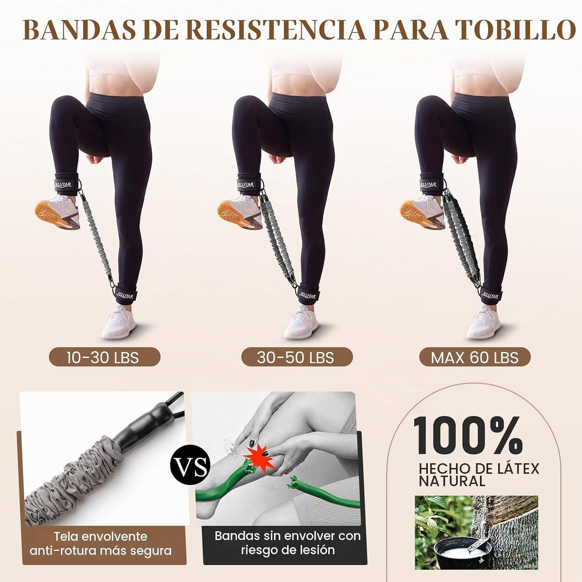 JELUTAR Kit de pilates para mujer, entrenamiento en casa, juego de...
