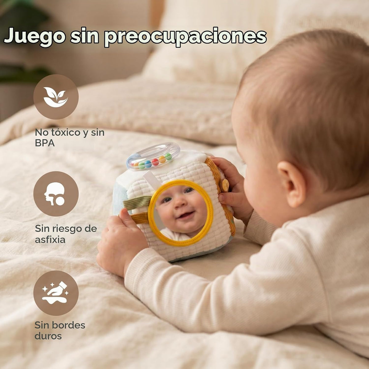let's make Farm Baby - Cubo sensorial para bebés de 0 a 12 mese...