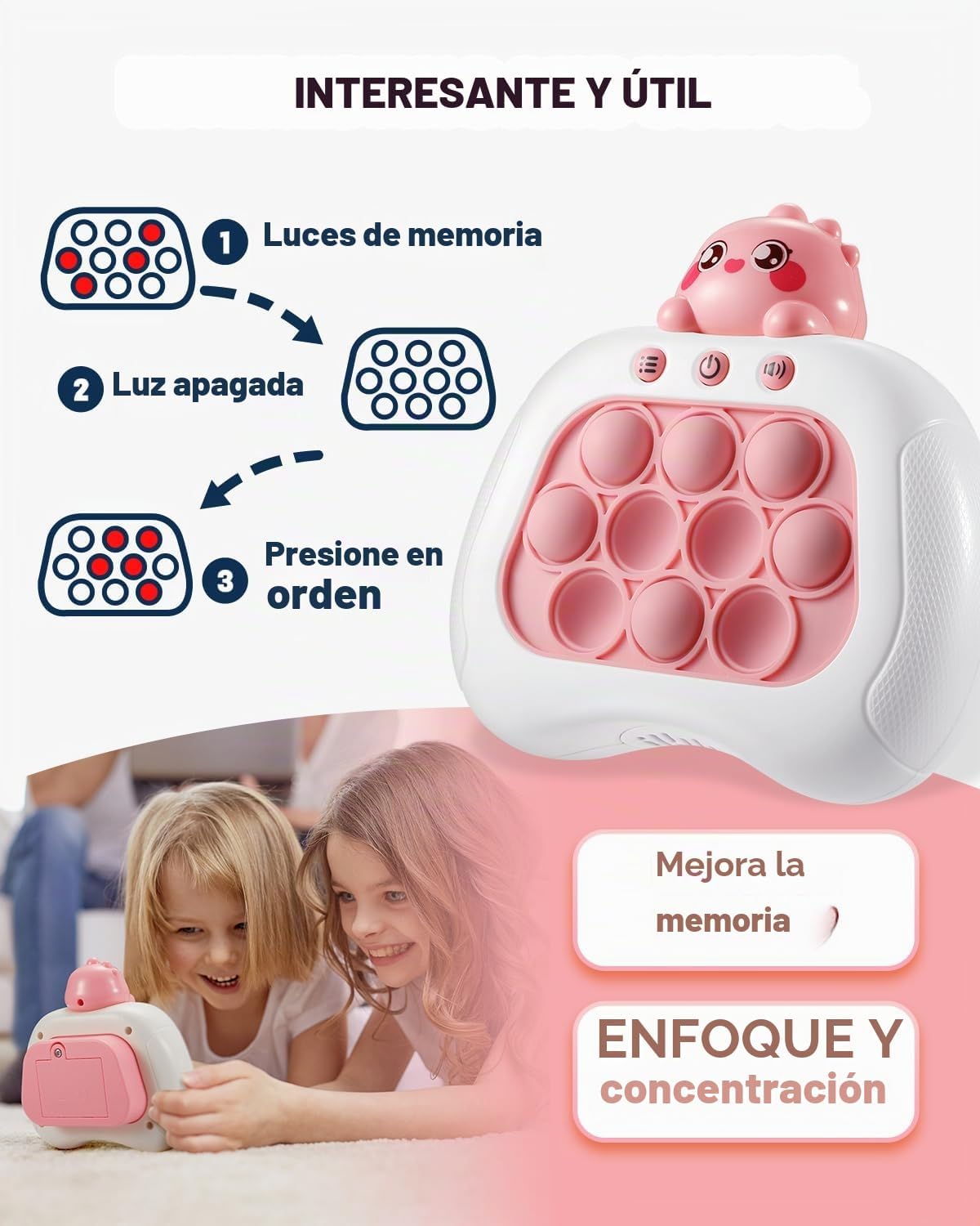Consola de Juego de Pulso Rápido SIENBOR, 4 Modos de Juegos, Una Má...