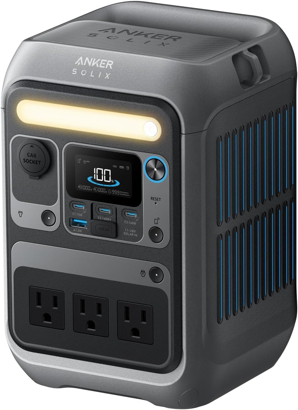 Anker Estación de energía portátil SOLIX C300, batería LiFePO4 de 2...