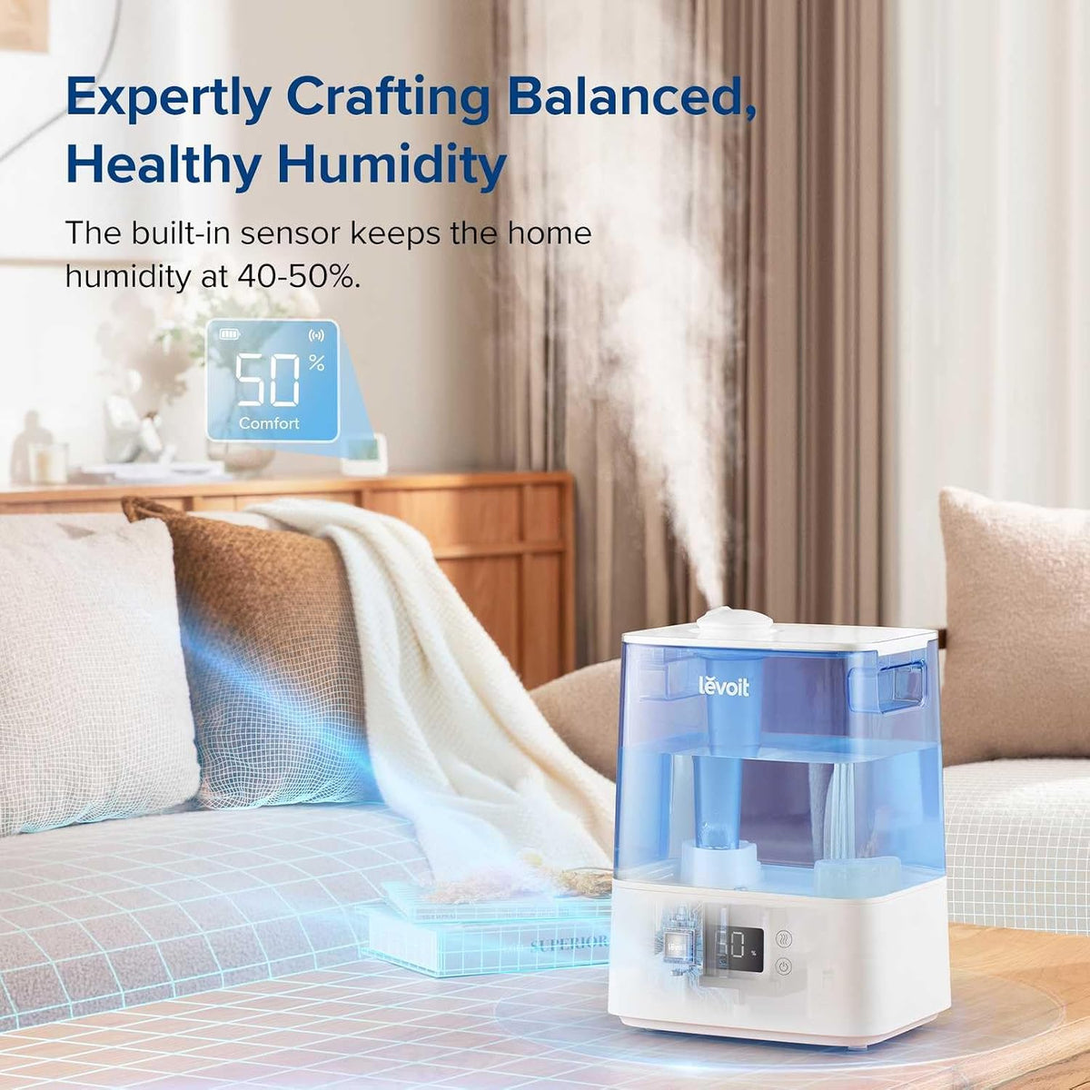 Levoit Classic300S Humidificador ultrasónico inteligente de llenado...