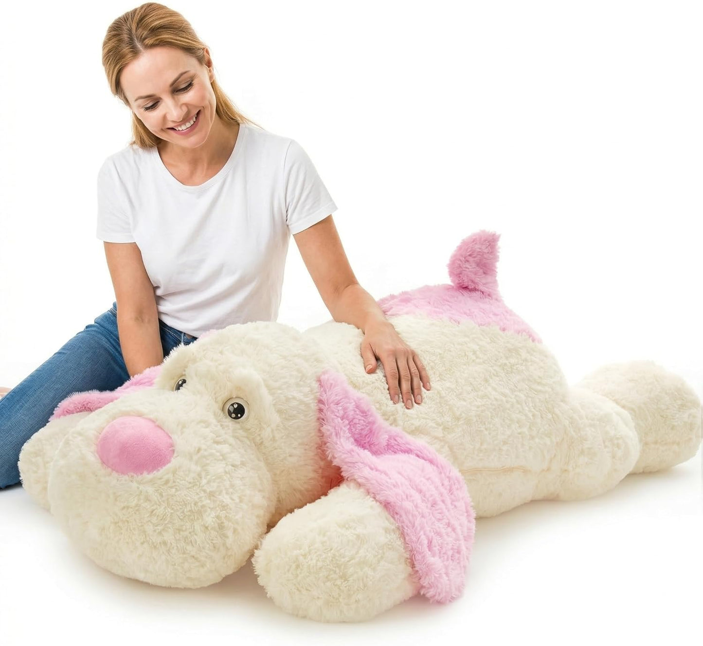 MaoGoLan Peluche Gigante de Perro Cachorro de 52 pulgadas, Ultra Su...