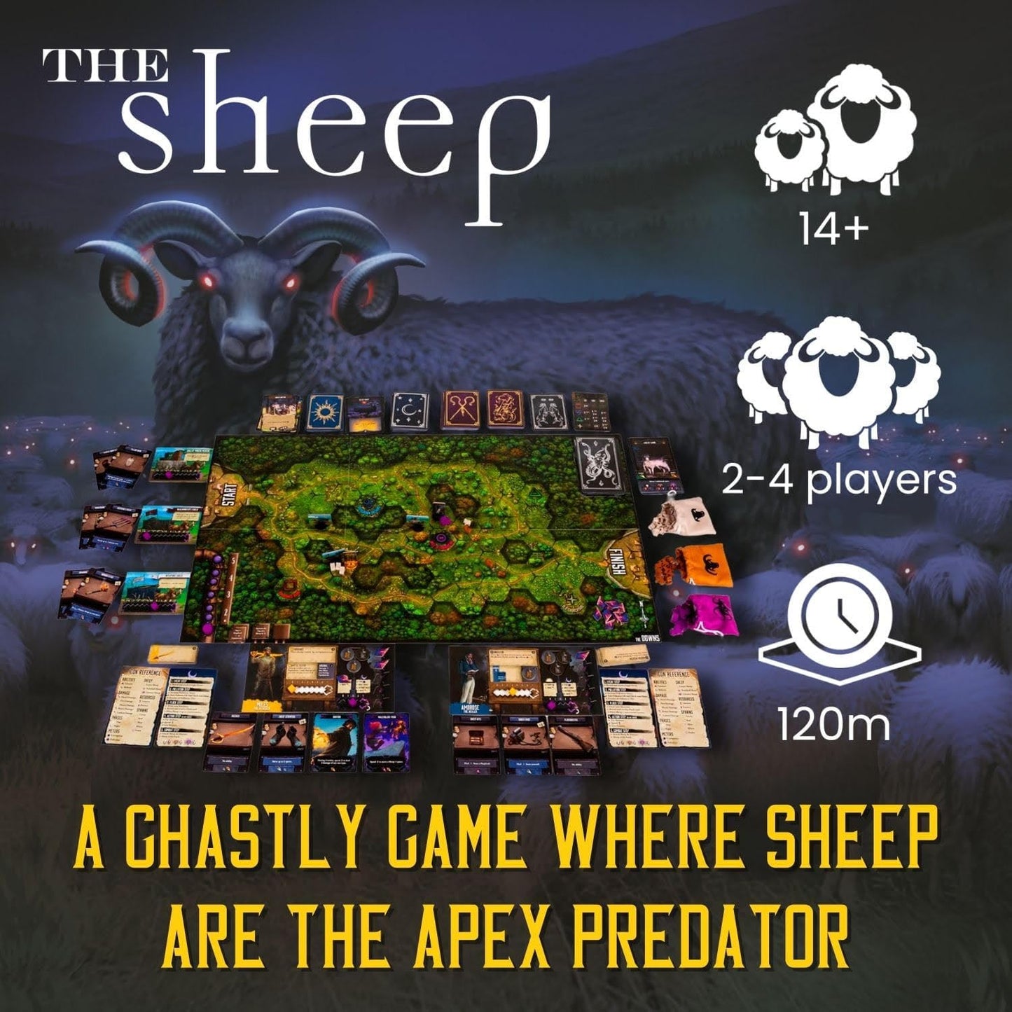 The Sheep Board Game - Juego de estrategia de comedia de terror coo...