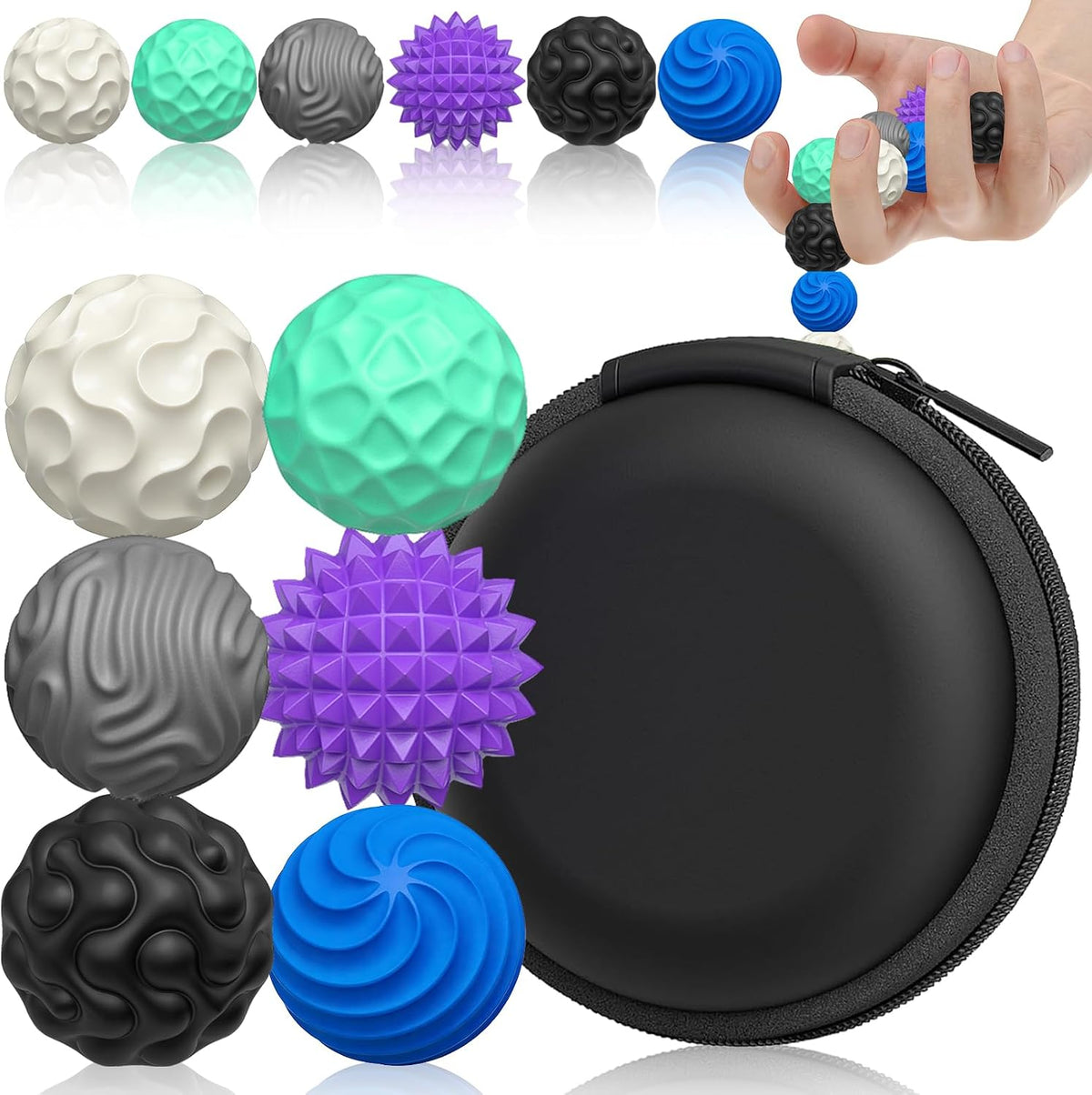 Bolas magnéticas de silicona, juguetes antiestrés para adultos y ad...