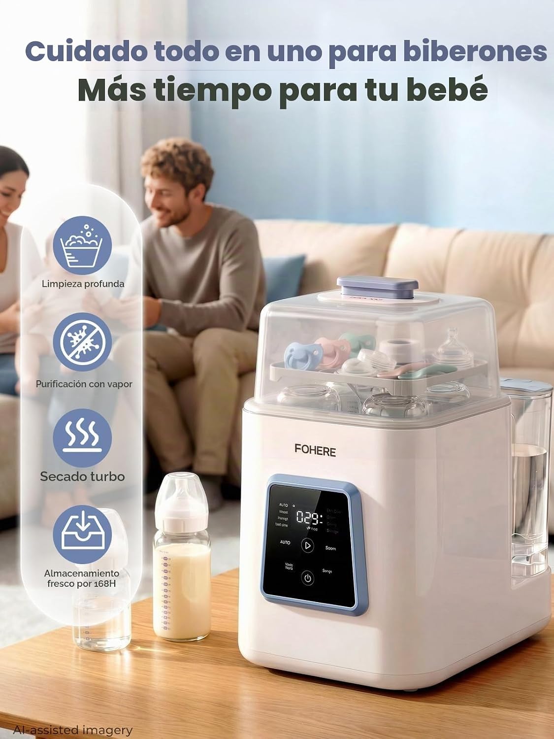 Baby Bottle Lavadora Pro, Lavadora, Esterilizador y Secadora de Bib...