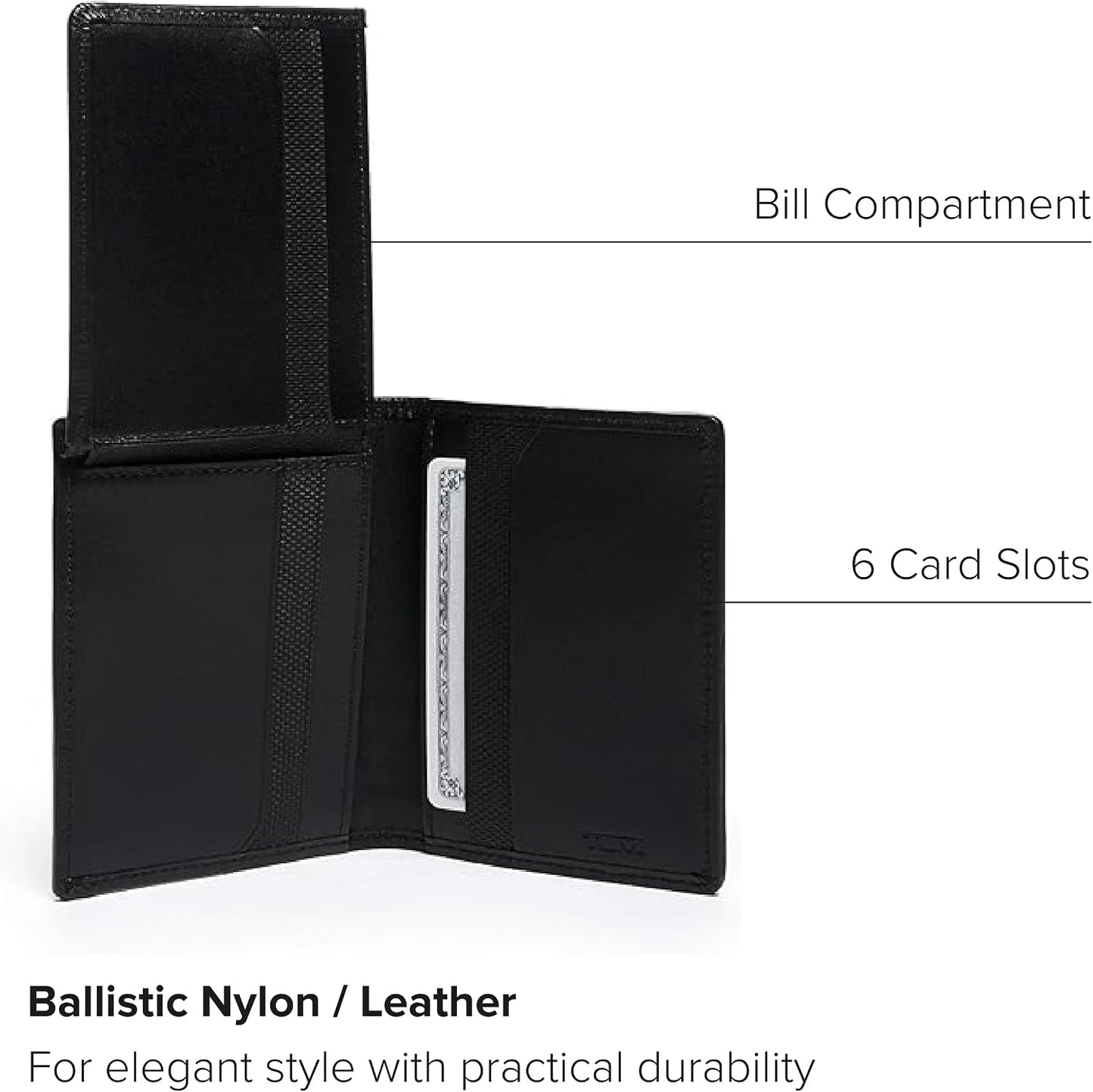 TUMI Alpha L-Fold, Negro -, Alfa L-fold