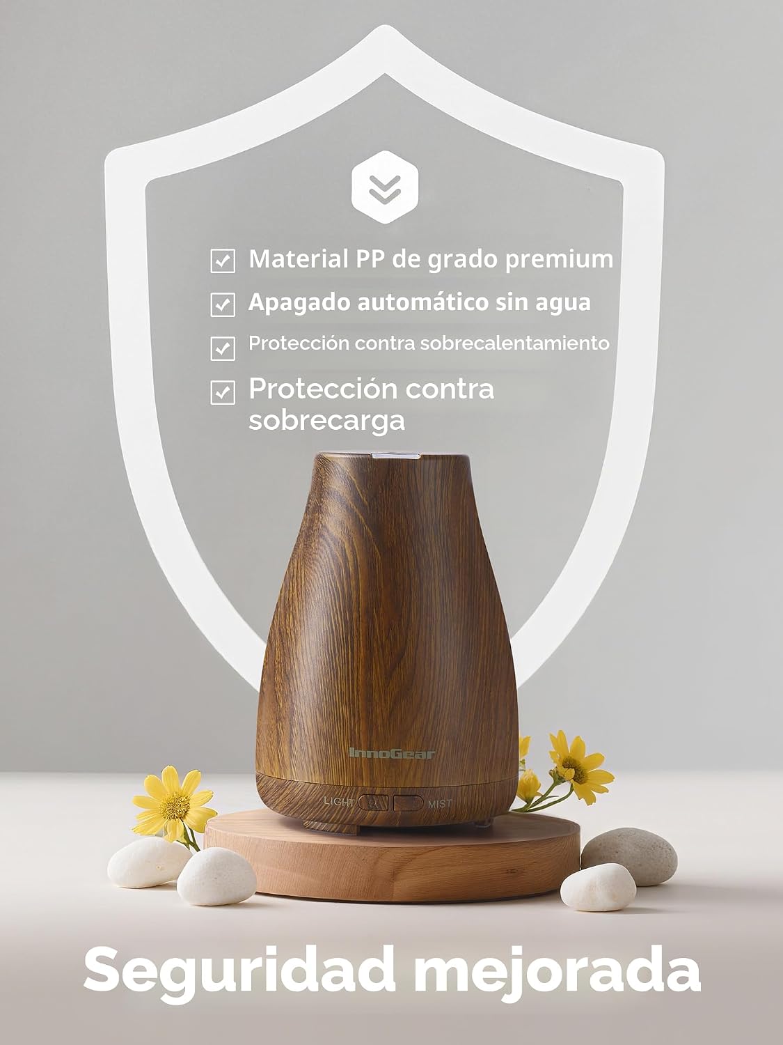 InnoGear Difusor de Aceites Esenciales, Difusores Ultrasónicos para...