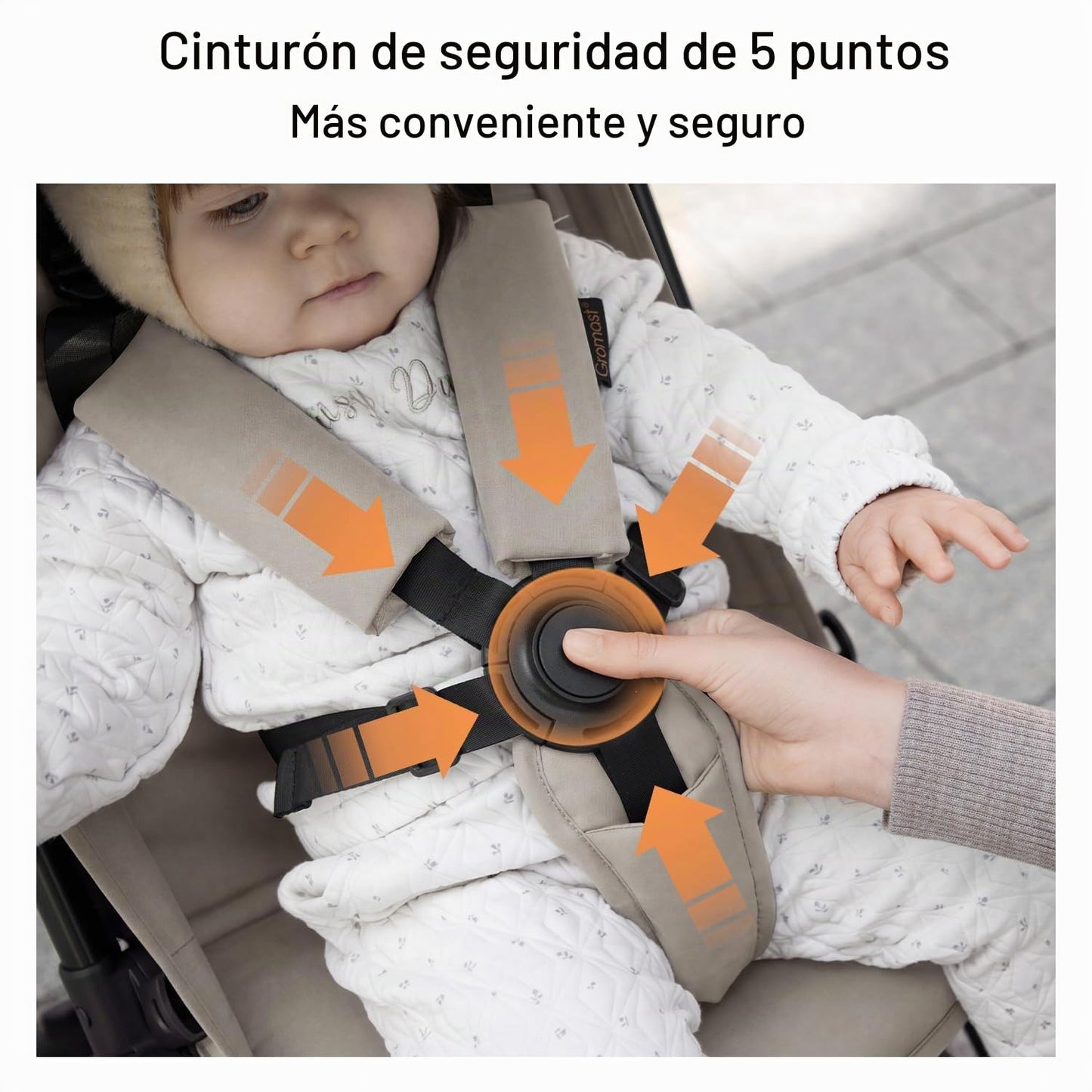 Gromast Cochecito de viaje para avión, ultra compacto y ligero, sol...