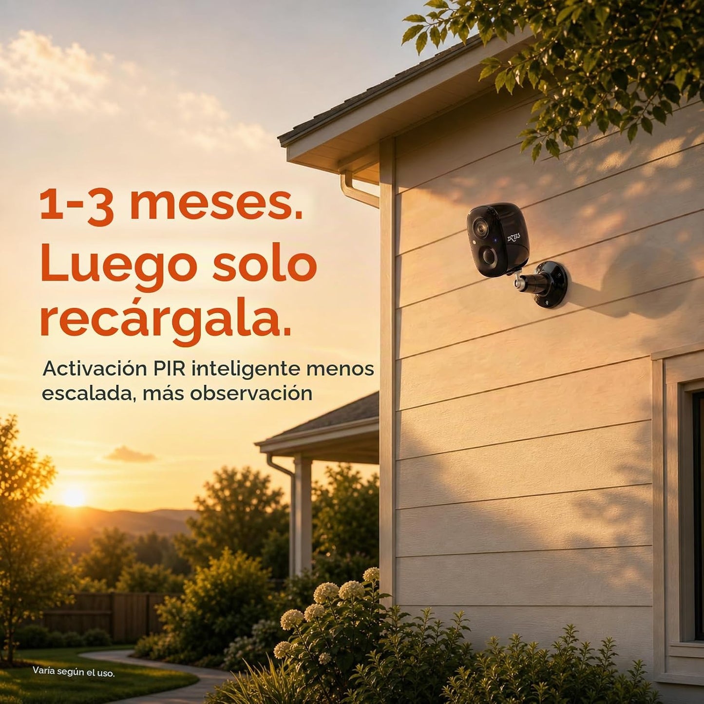 Dzees Cámaras de seguridad 2K inalámbricas para exteriores, cámara...
