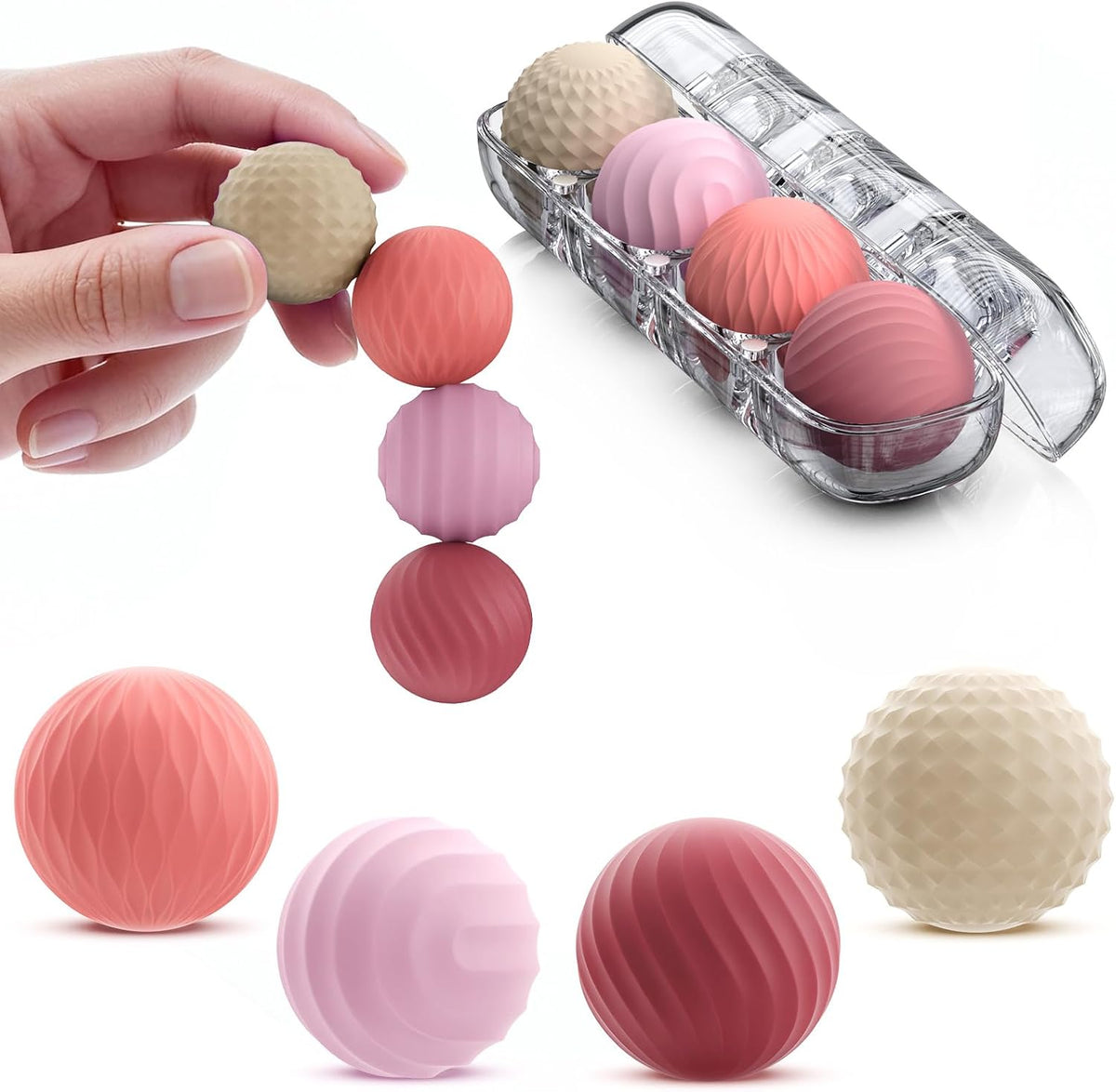 Bomeiyi Bolas magnéticas de silicona para adultos y adolescentes, j...