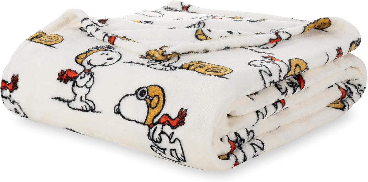 Berkshire Blanket Peanuts® VelvetLoft® - Manta de felpa de Snoopy c...