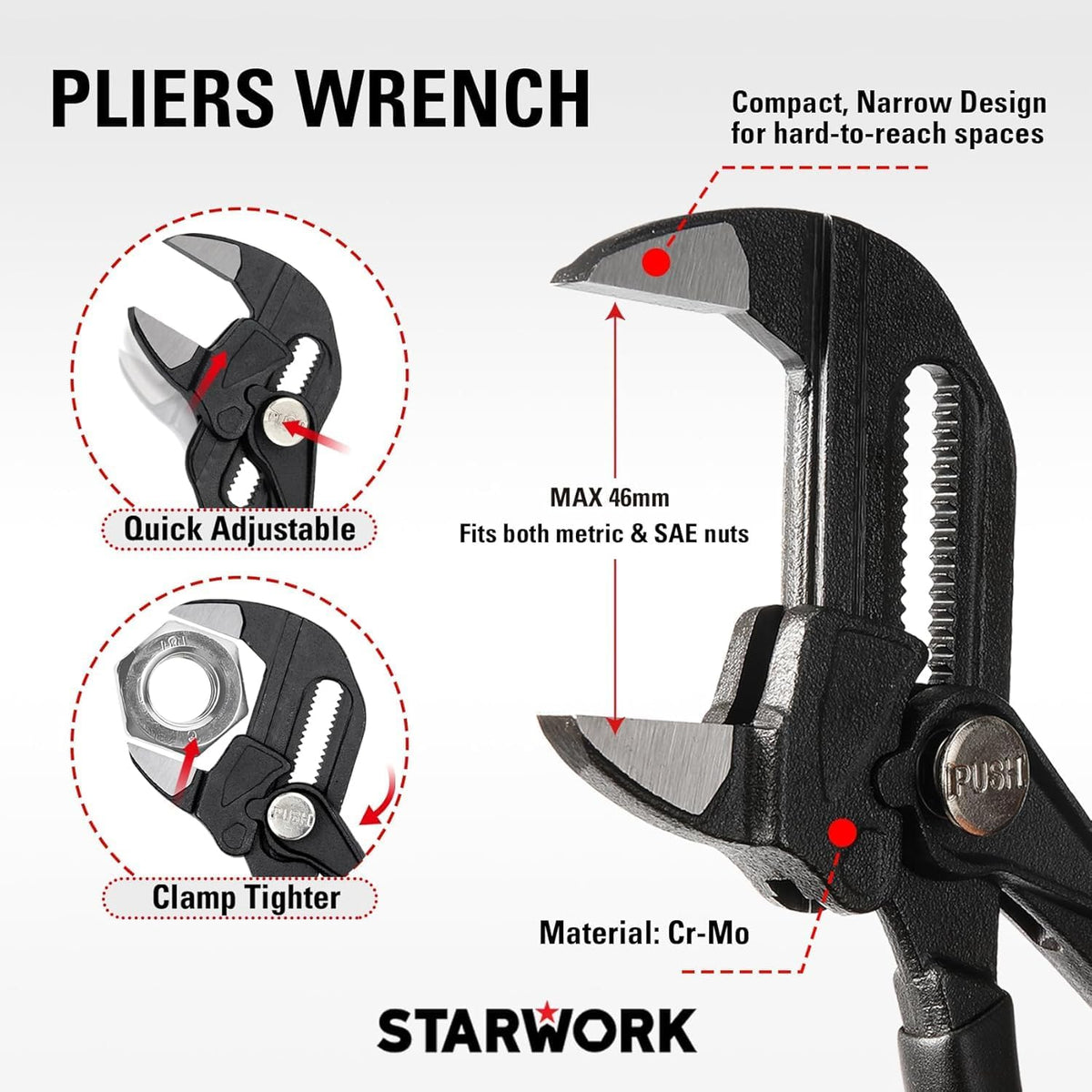 STARWORK TRUE MECHANIC™ Juego de herramientas mecánicas de 312 piez...