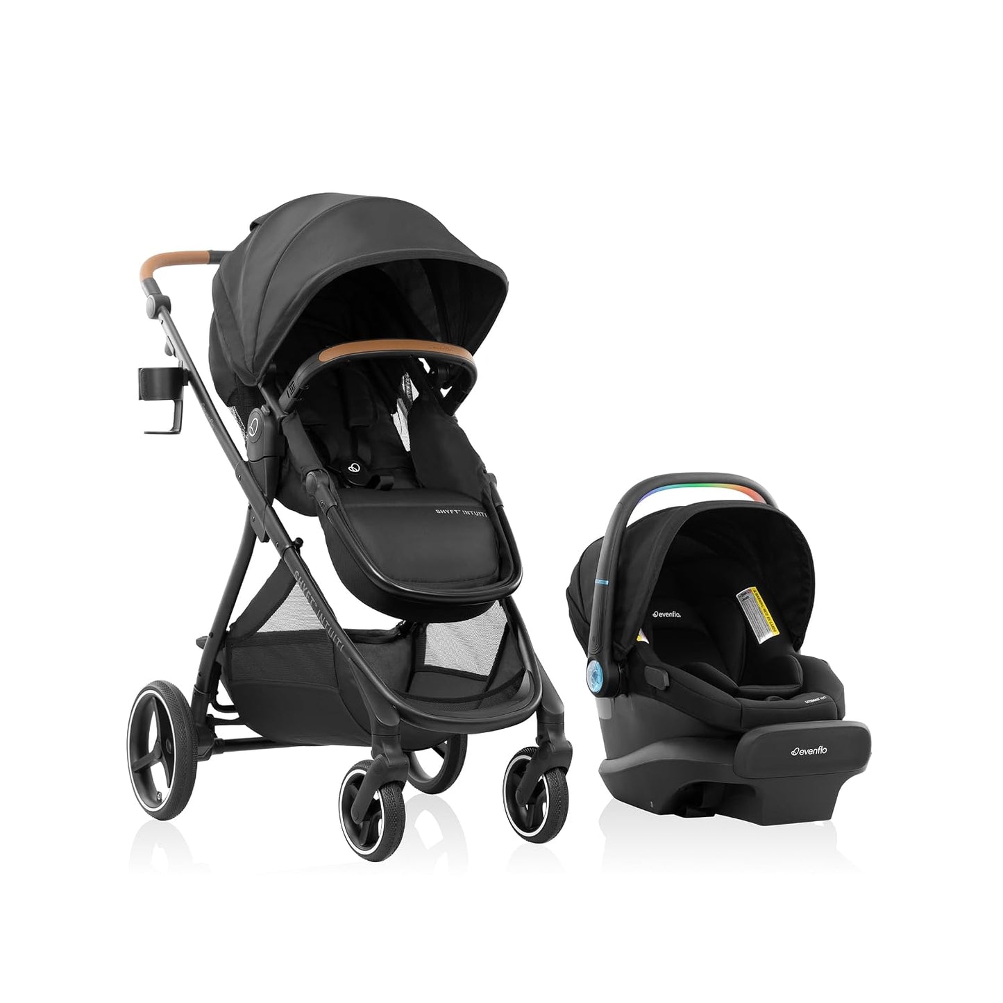 Evenflo Sistema de viaje Shyft Intuiti con asiento infantil LiteMax...