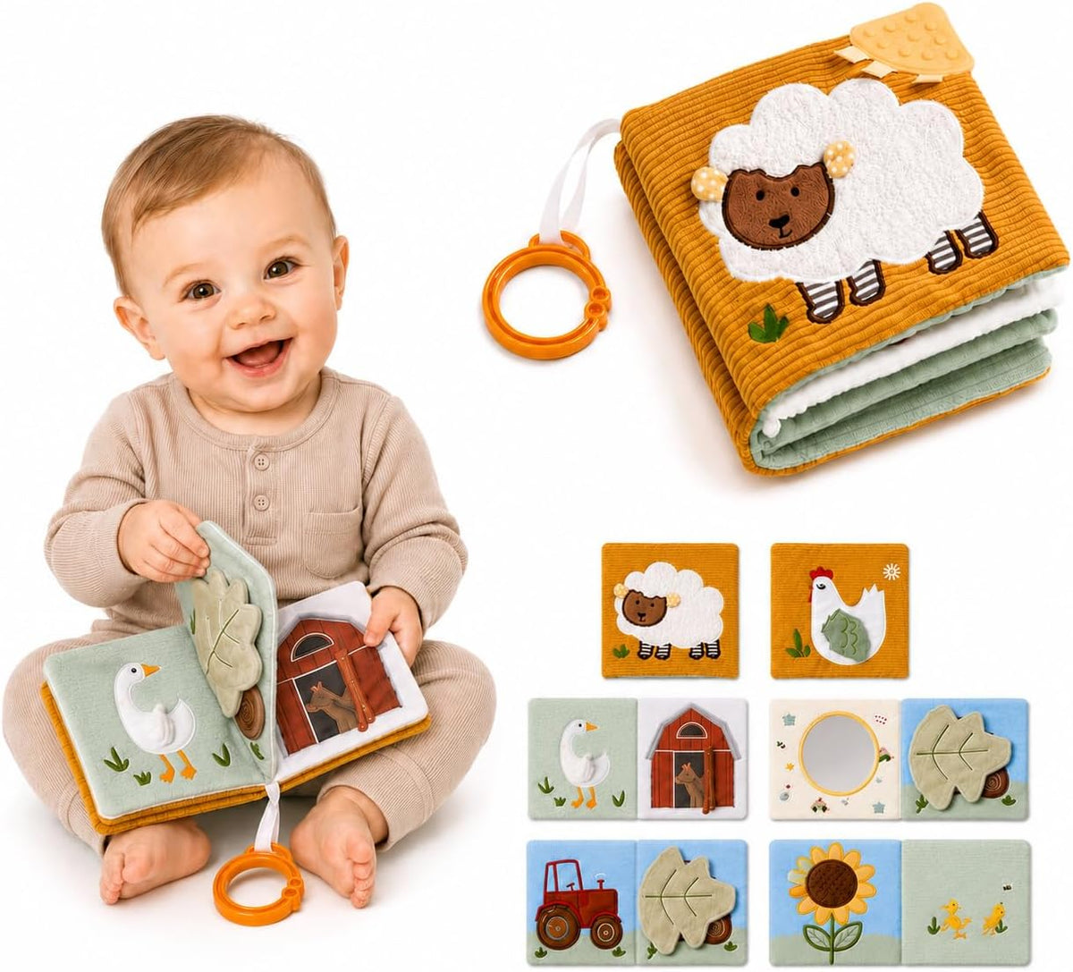 let's make Libros para bebés, juguetes para tocar y sentir, lib...
