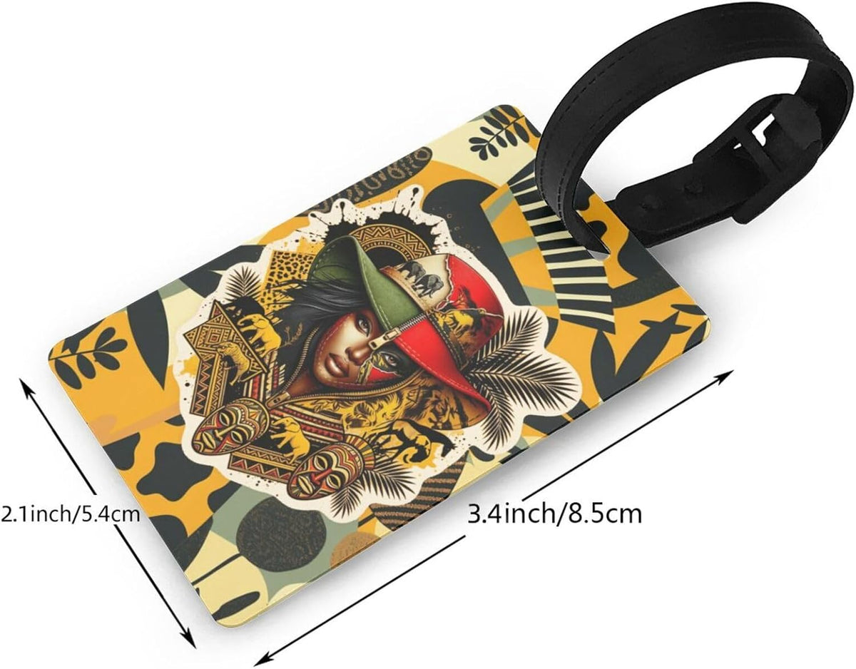Hepmant Protector de maleta de viaje para mujer afroamericana, elás...