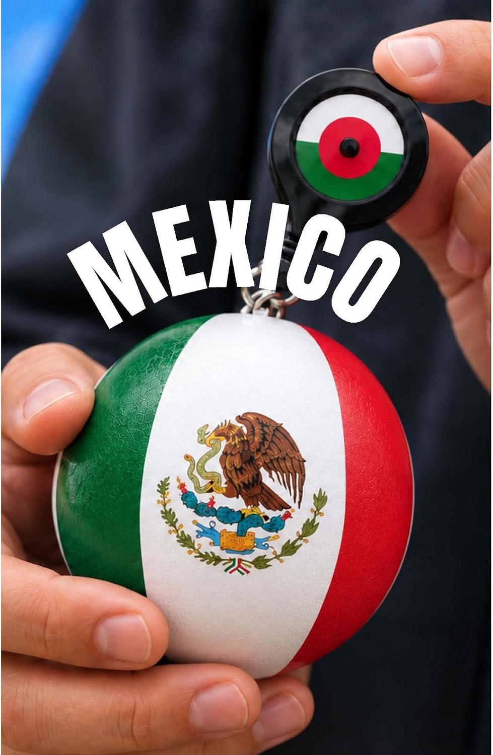 azul naranja FootzyBall México Balón de fútbol Foot Fidget | Bola d...