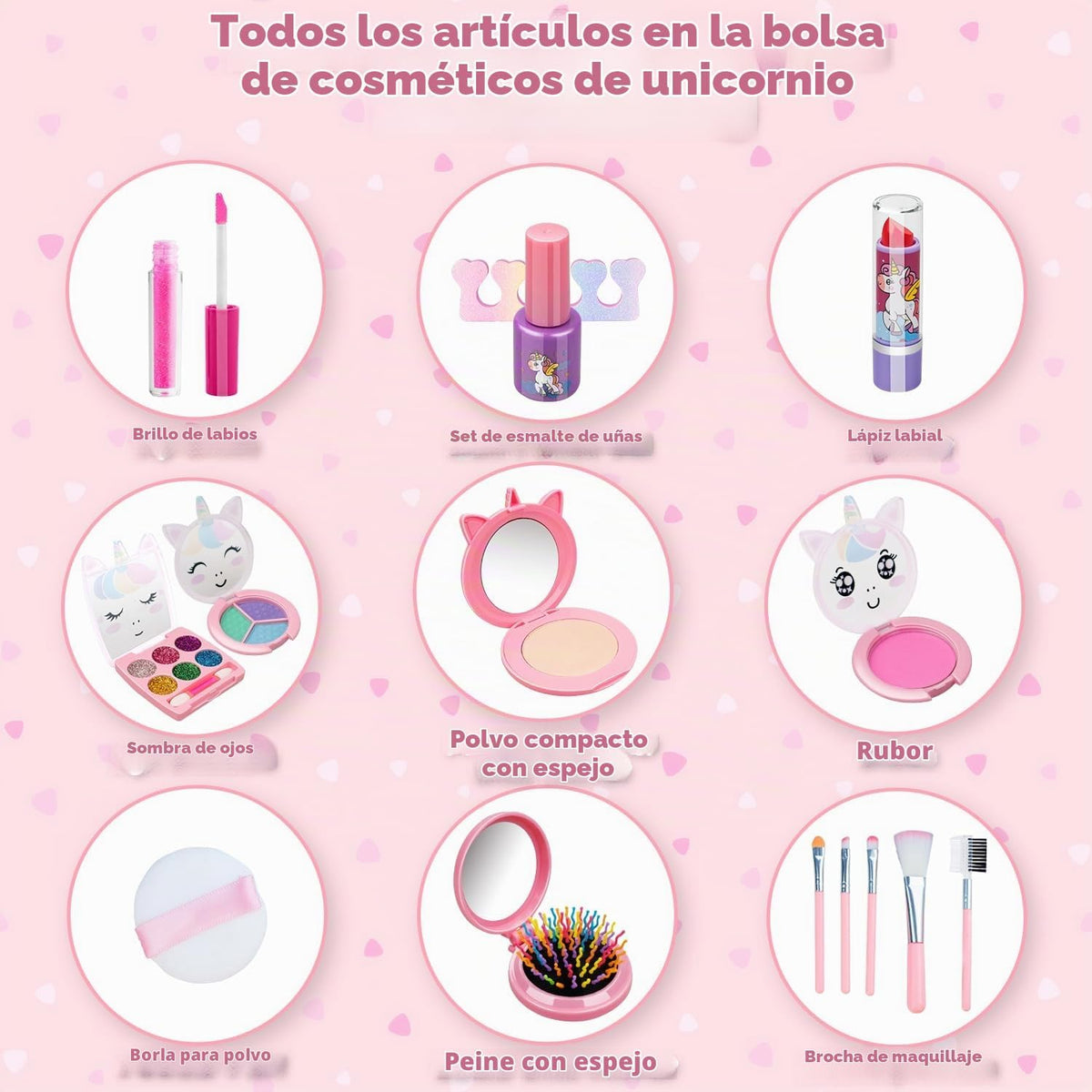 Kit de maquillaje para niñas \u2013 Juguetes de princesa real lavab...