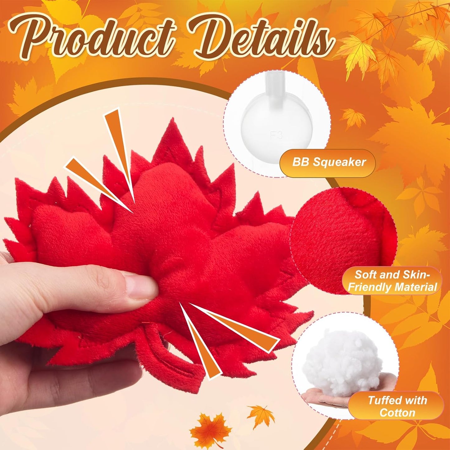 Civaner Juguete de peluche chirriante para perros de raza pequeña,...