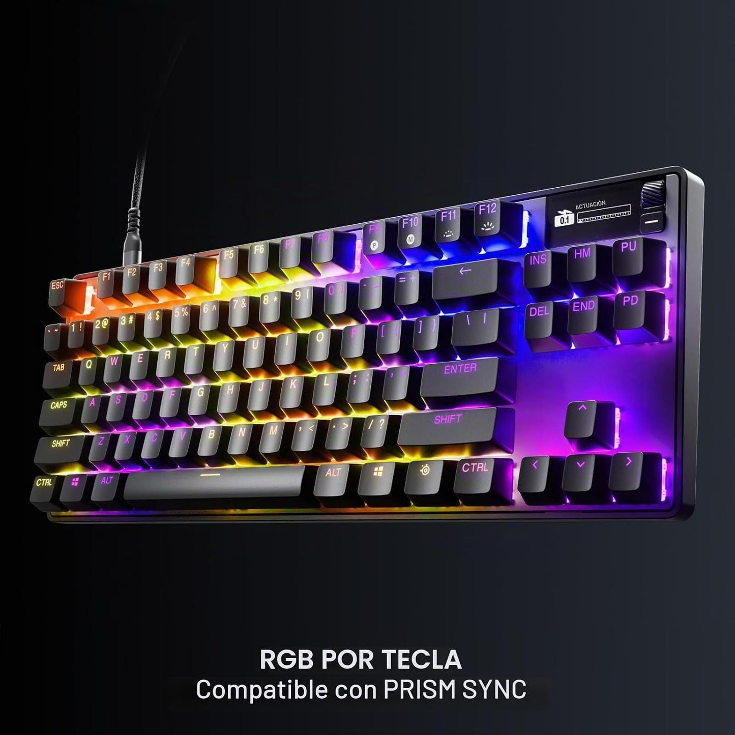 SteelSeries Apex Pro TKL Gen 3 OmniPoint 3.0 Interruptores hipermag...