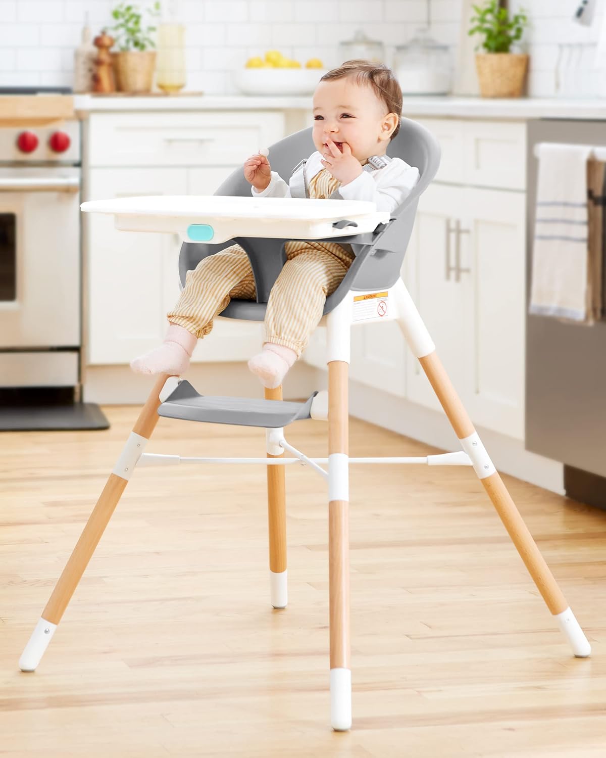 Skip Hop Silla alta para bebé, silla alta convertible 4 en 1, EON,...