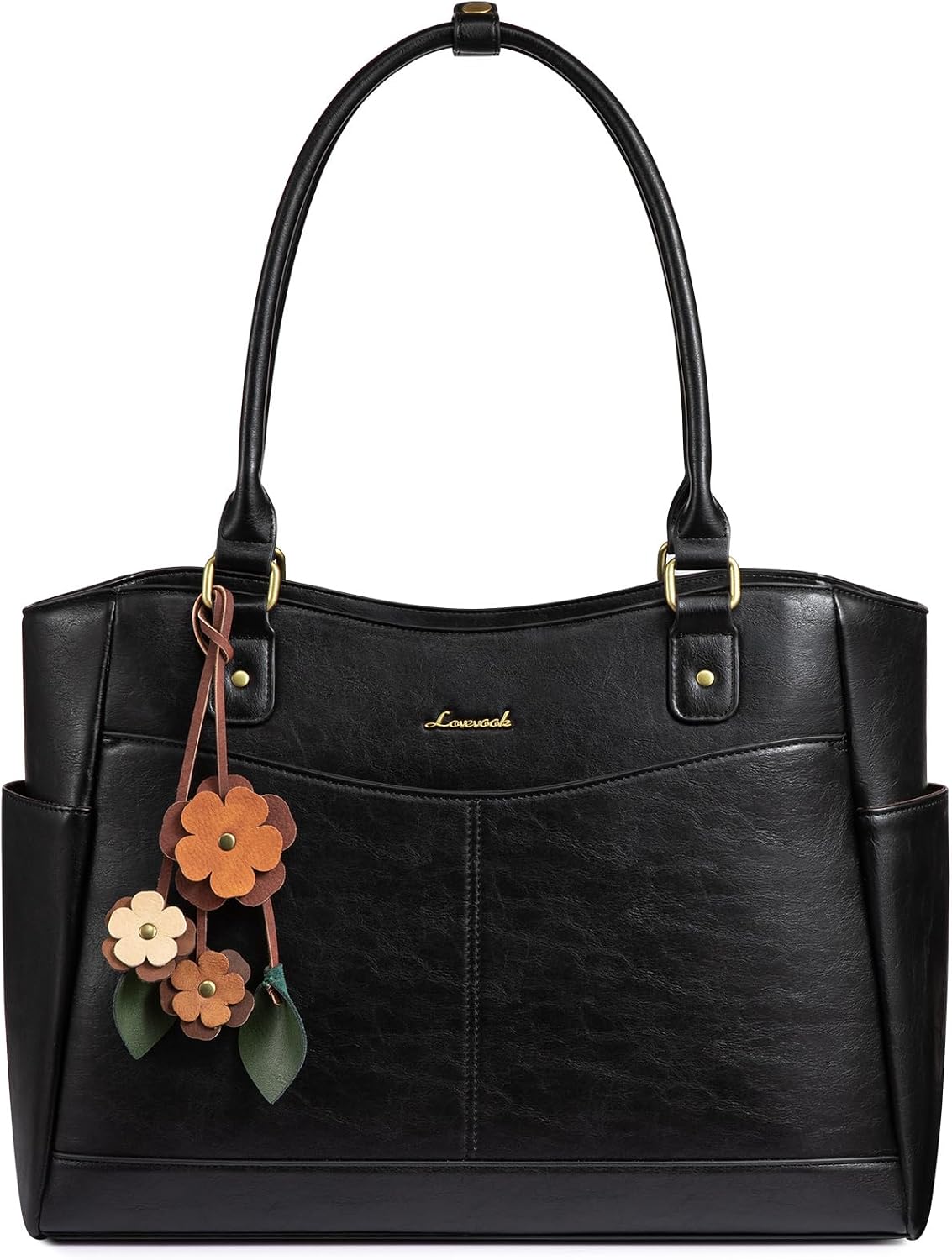 LOVEVOOK Bolsa para portátil para mujer, bolsa de mano vintage de c...