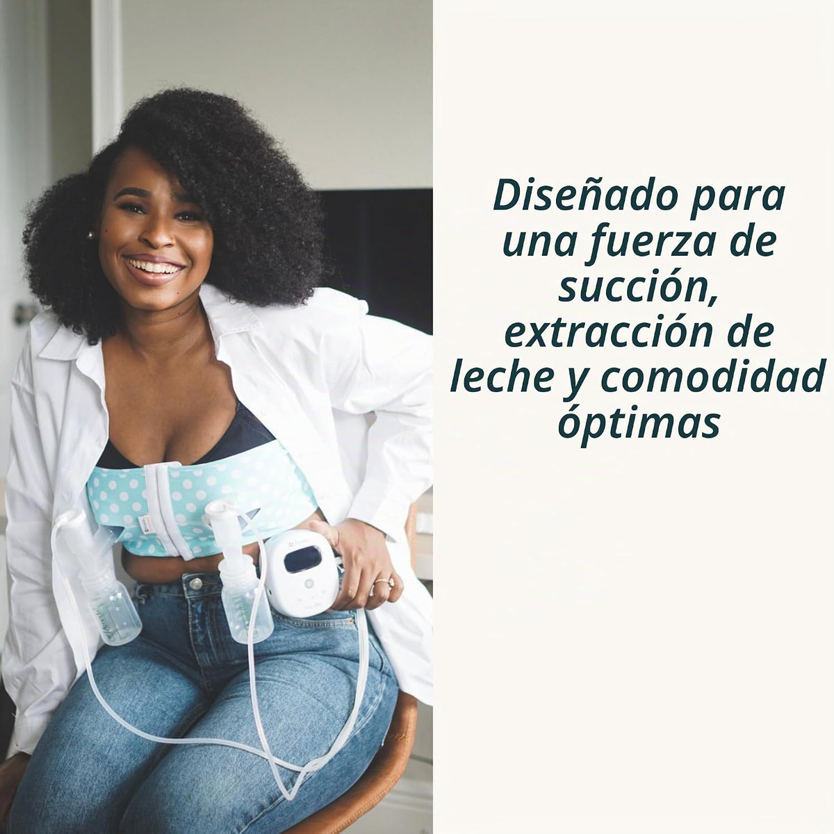 Ameda MYA Joy Extractor de leche eléctrico doble portátil + extract...