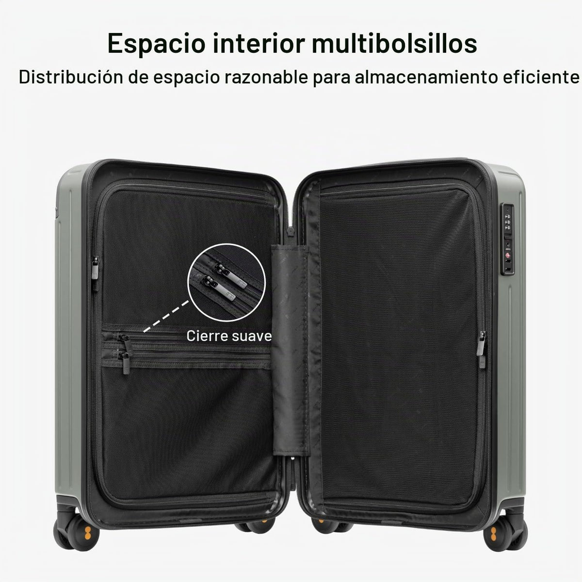 LEVEL8 Equipaje de mano aprobado por aerolíneas, maletas rígidas co...