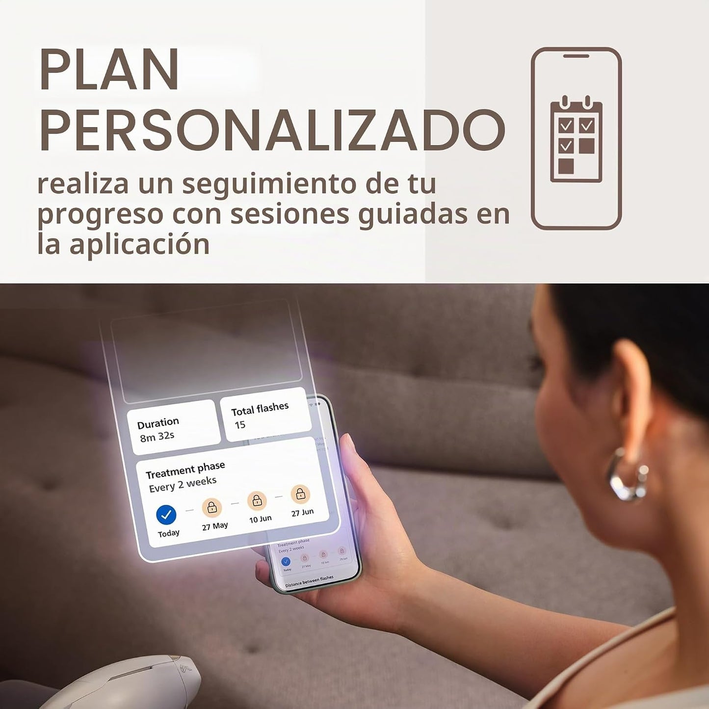 Philips Lumea IPL - Depilación láser tipo salón, dispositivo de red...