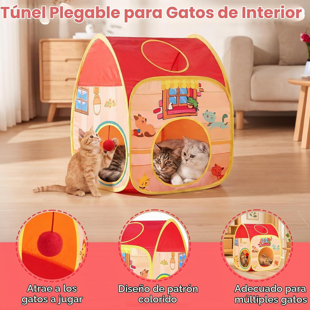 AILUKI Paquete variado de 33 juguetes para gatos de interior, juego...