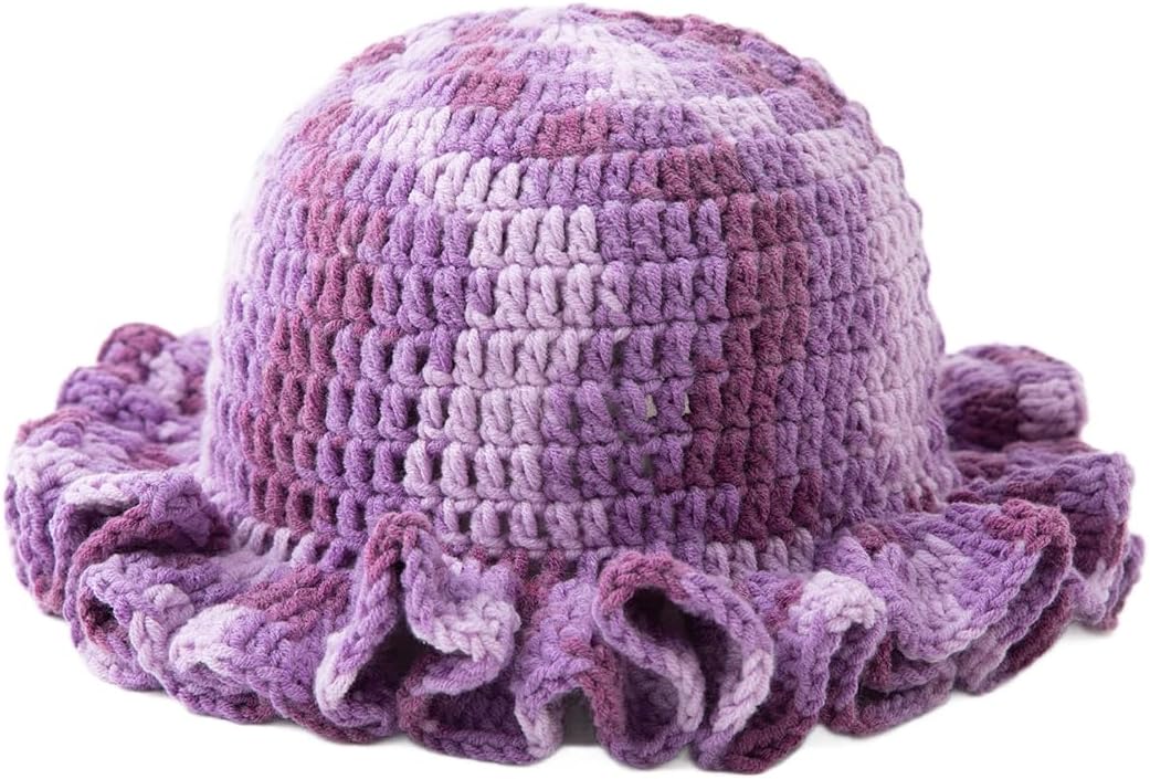 Ayinabd Sombreros de ganchillo para mujer, sombrero de pescador de...