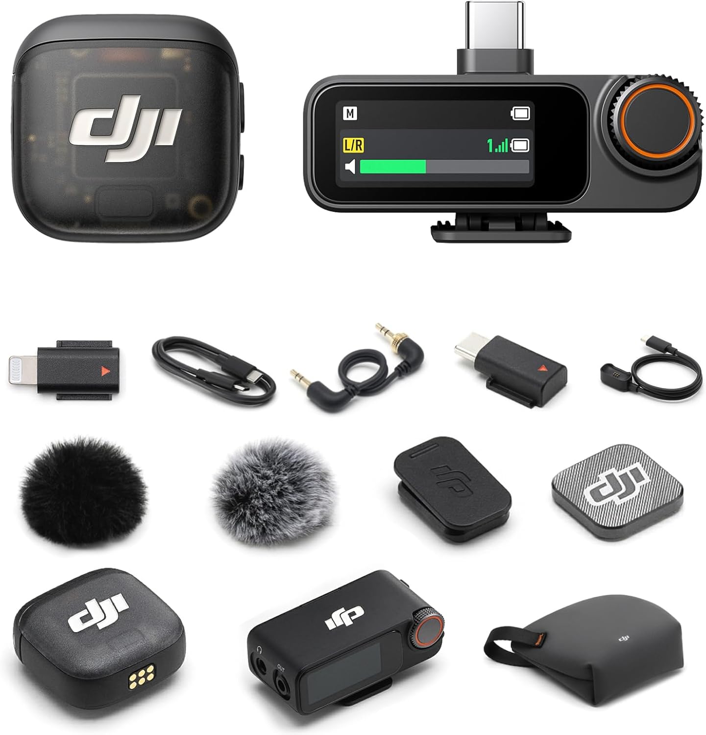 DJI Micrófono 3 (1 TX + 1 RX) + adaptador Lightning | Micrófono Lav...