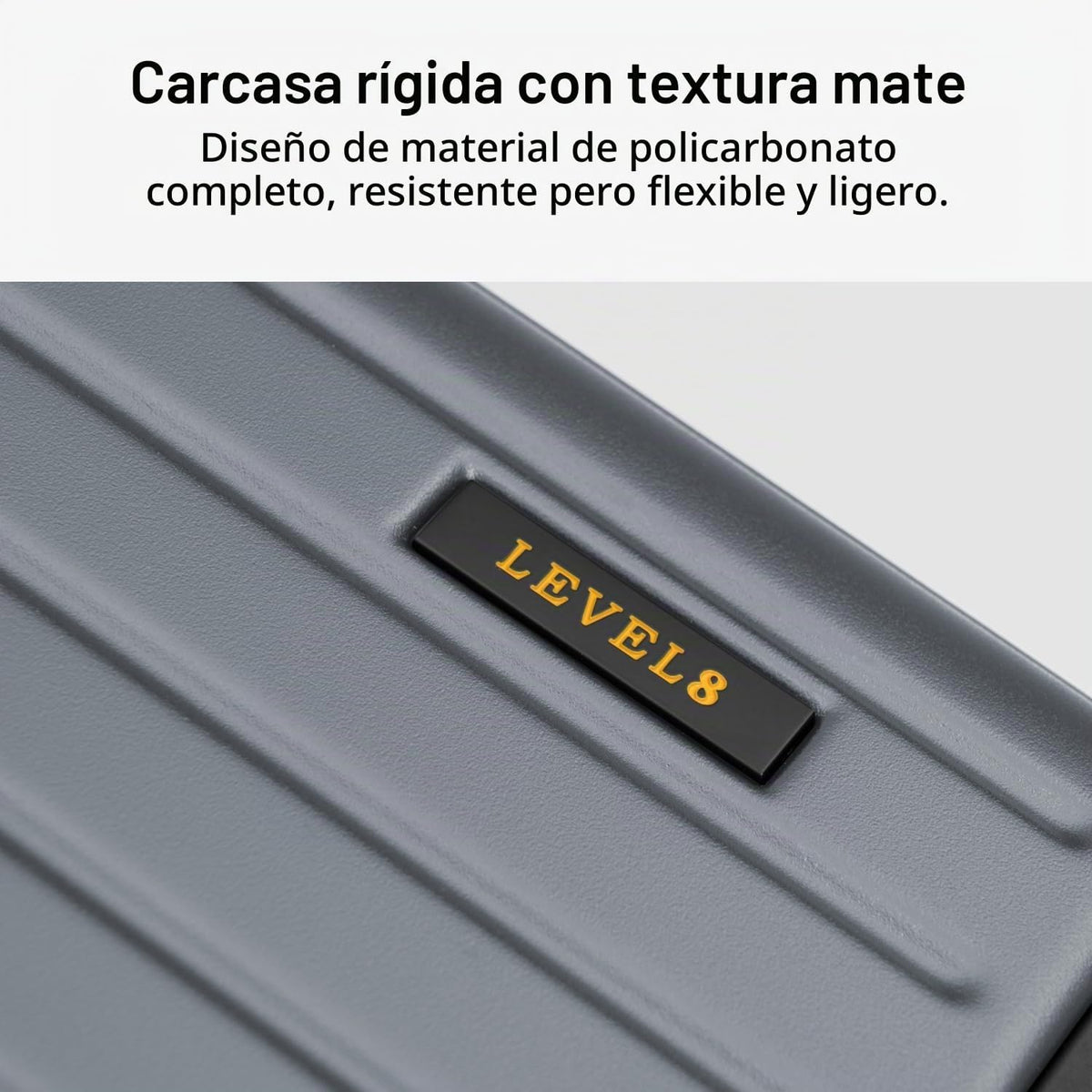 LEVEL8 Maletas rígidas expandibles para PC, equipaje de 20 pulgadas...