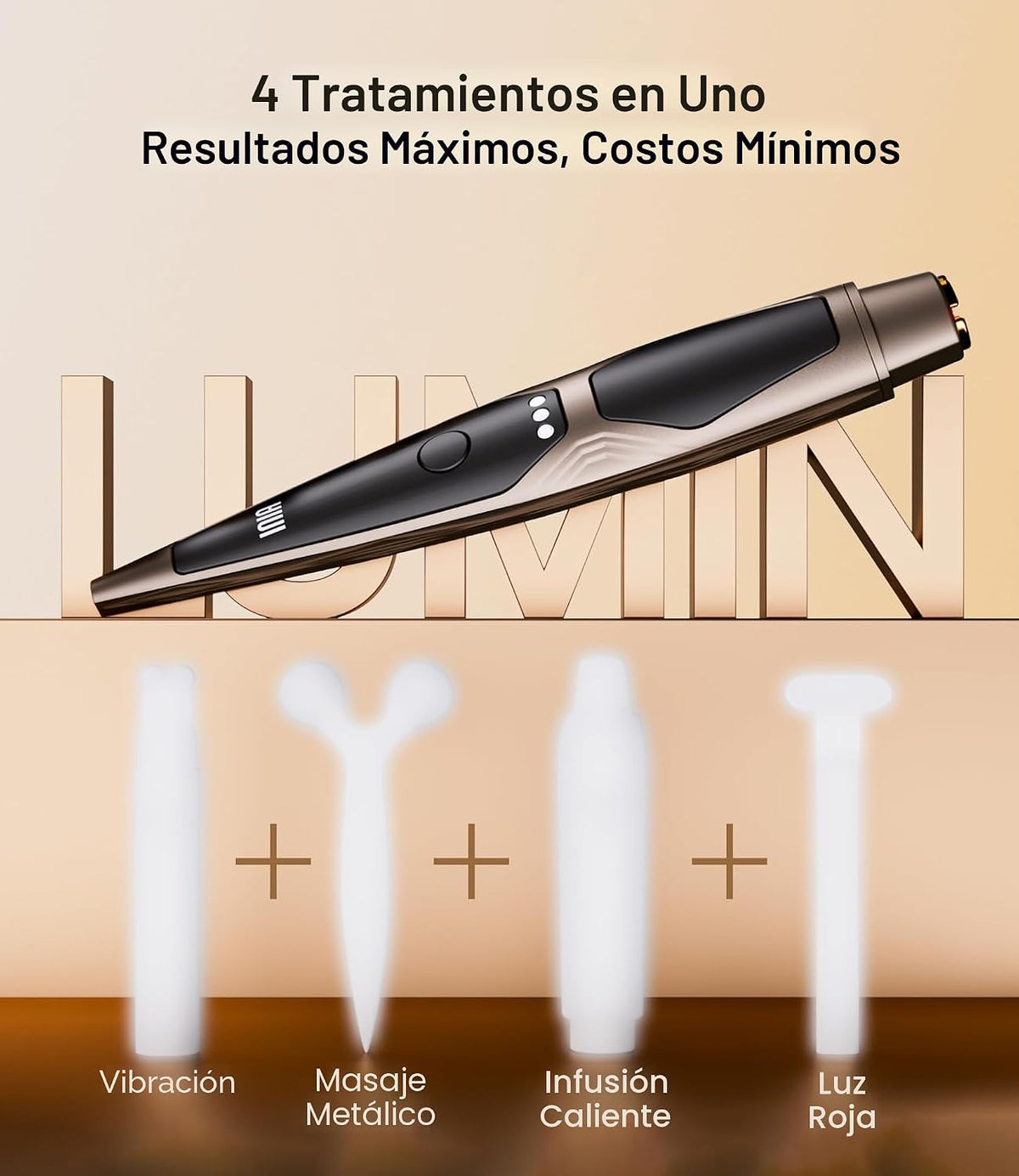 INIA Terapia de luz roja debajo de los ojos para la cara, dispositi...