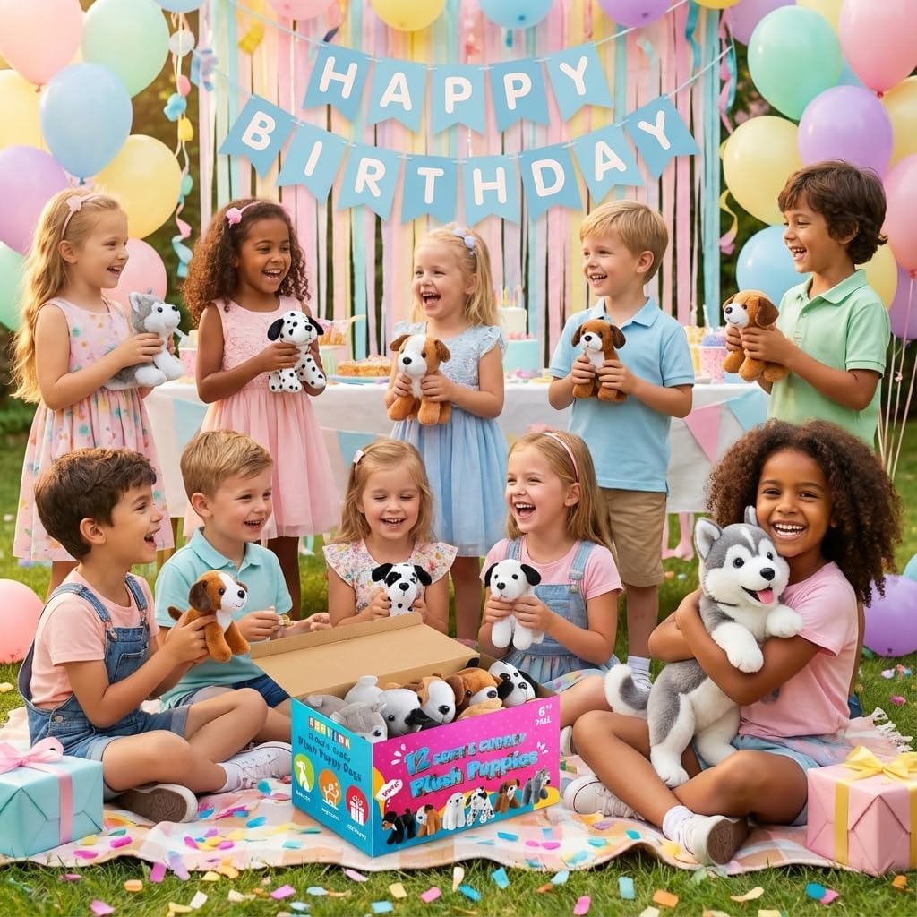Bedwina Cachorros de peluche \u2013 (paquete de 36) animales de pel...