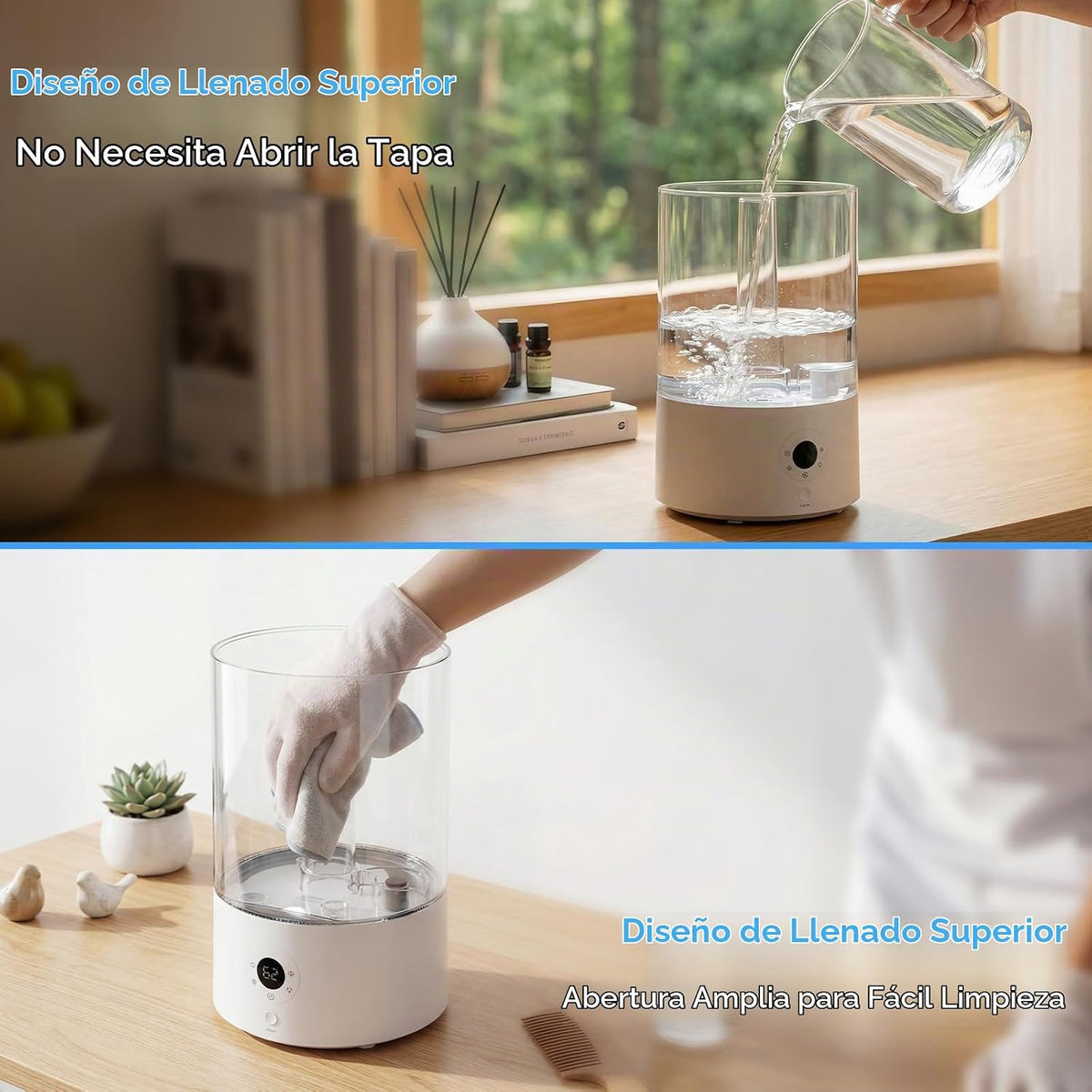 Electactic Humidificador de llenado superior de 3.8L para dormitori...