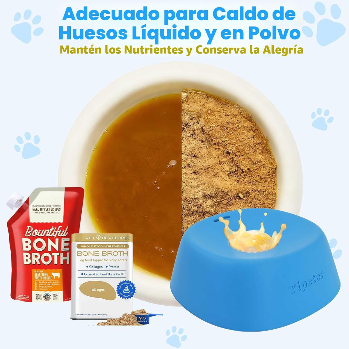 Yipetor - Cuenco para lamer perro, bola enrollada en alimentador le...