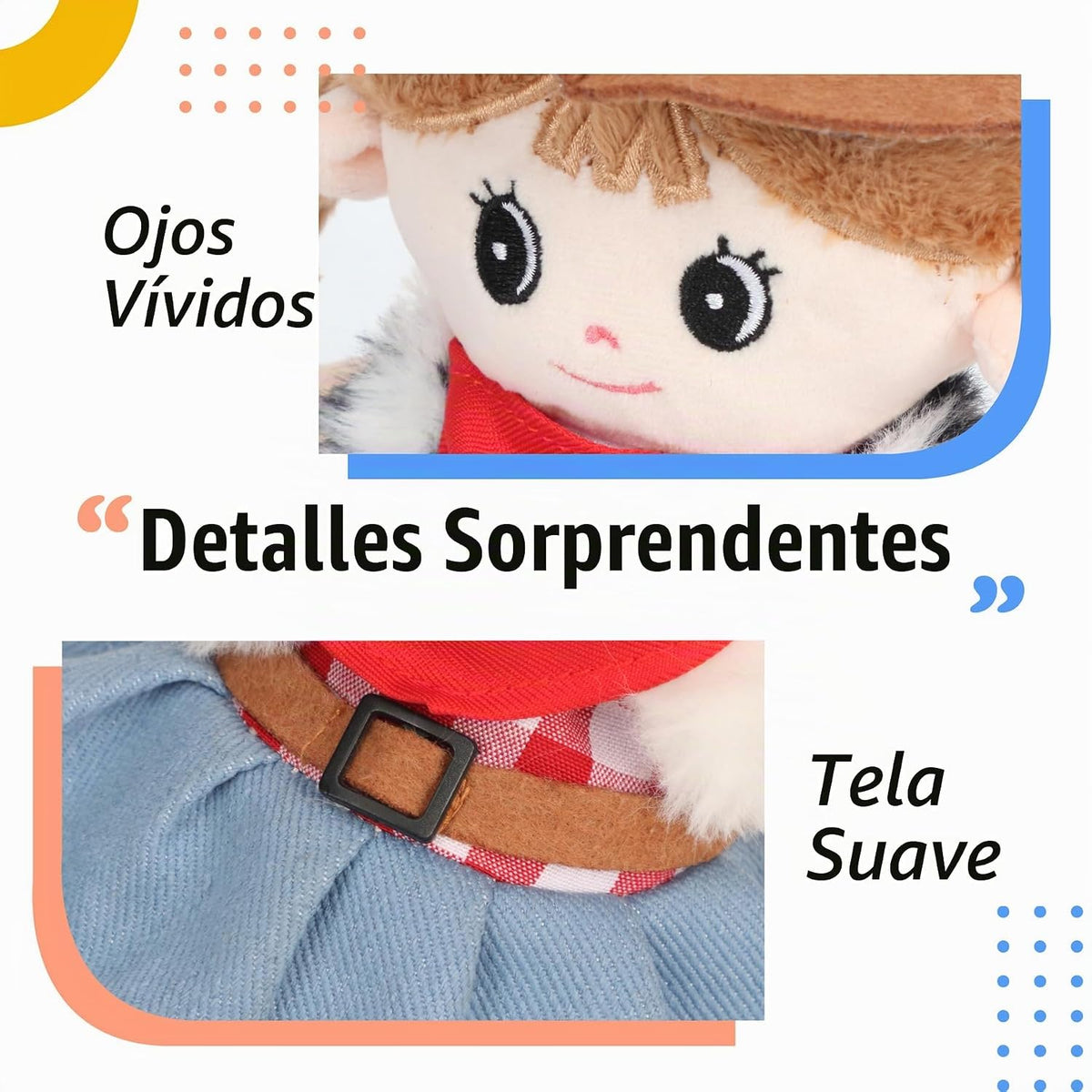 Hopearl Muñeca sonora que habla y repite lo que dices, juguete anim...