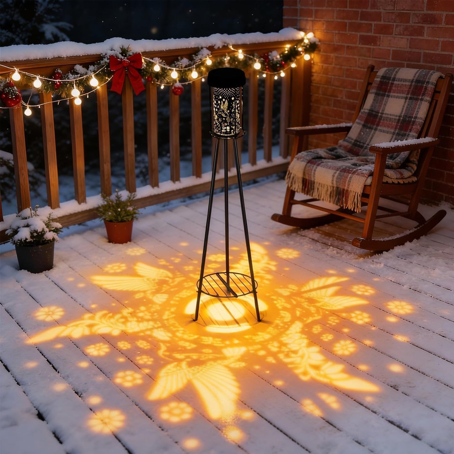 SendaLife Lámparas de piso solares para exterior RGB con cambio de...