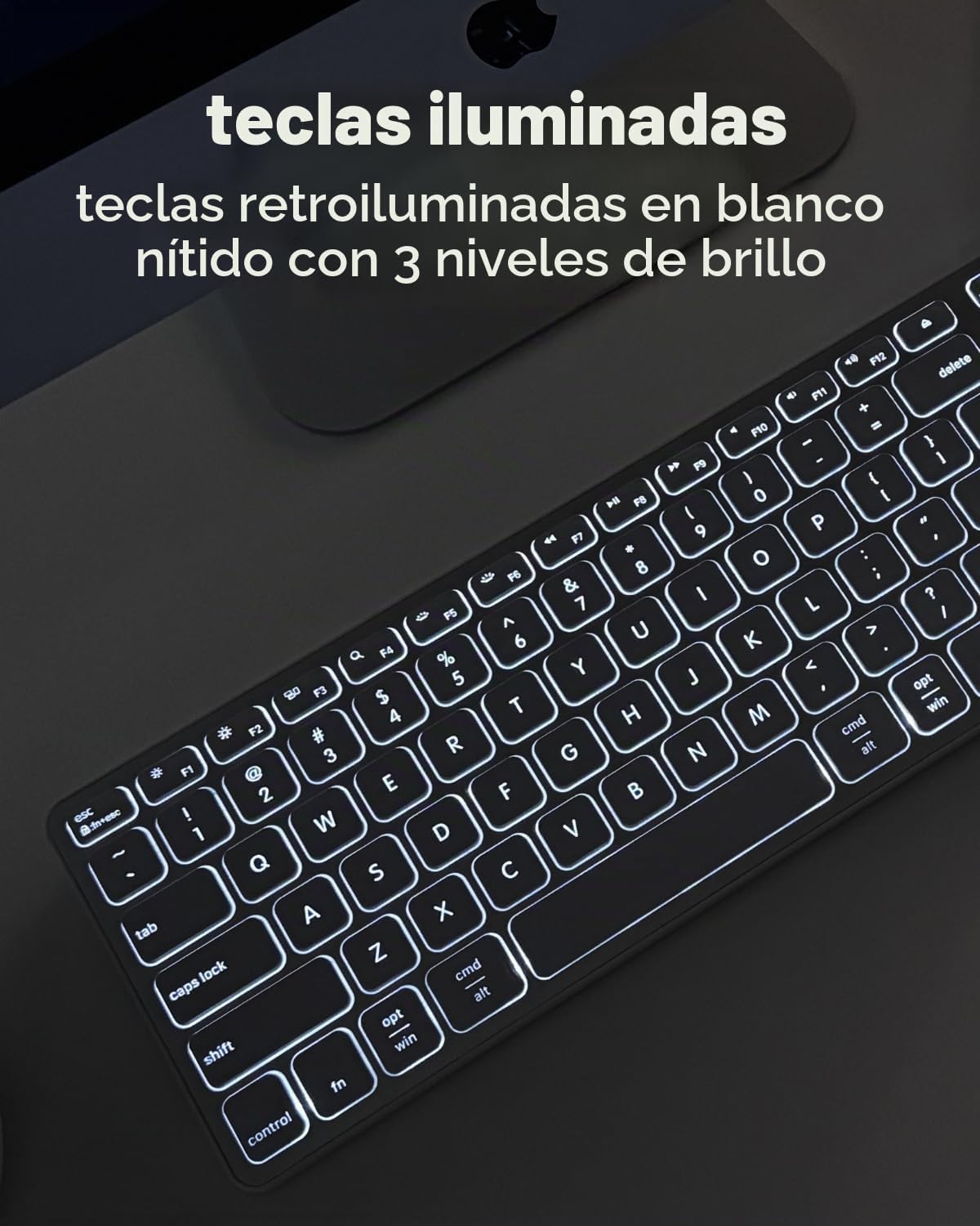 Teclado con cable Macally para Mac con Hub USB (2X USB-A \/ 1x USB-...