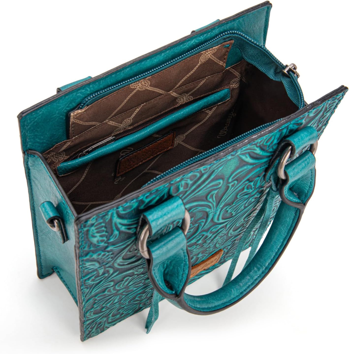 Wrangler Bolso Cruzado en Relieve para Mujer con Asa Superior, Bols...