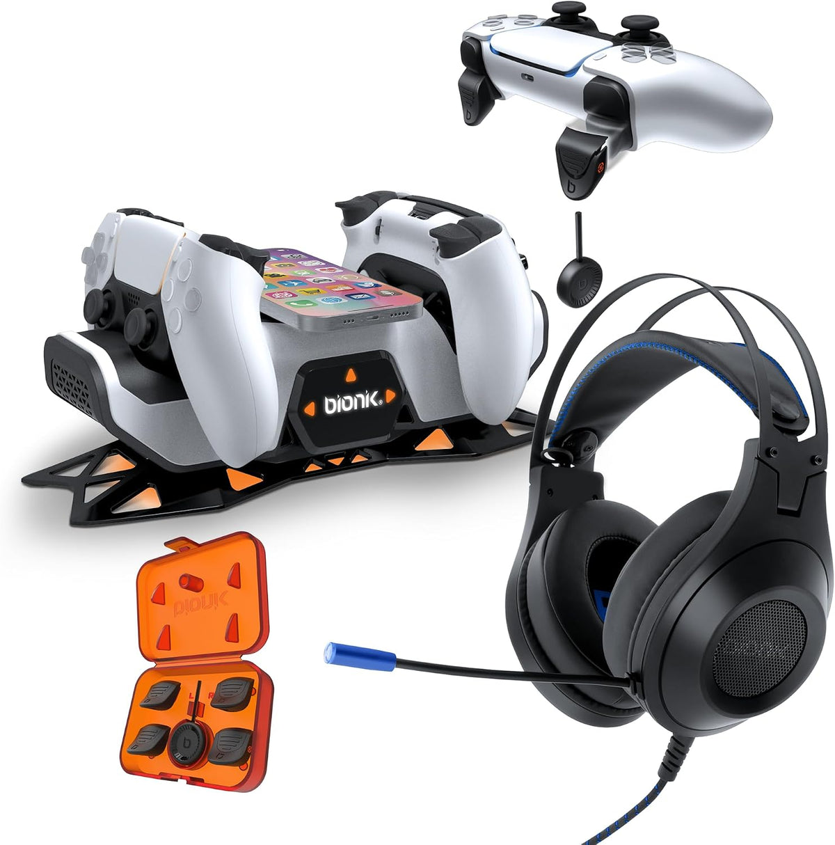 Paquete Bionik Power Stand: cargador para PlayStation 5, Quickshot...