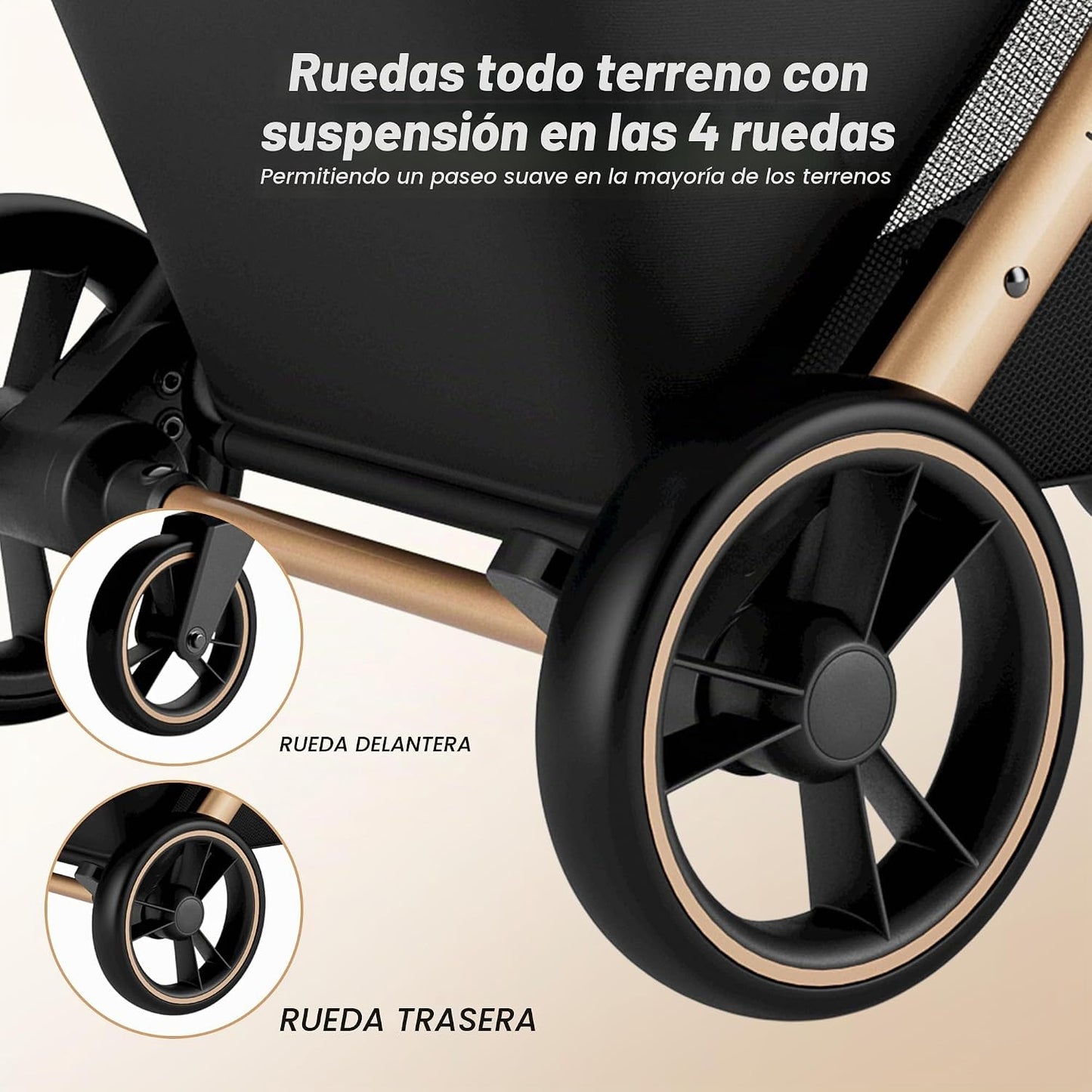 Babideal Cochecito de viaje ligero, auto plegable con almacenamient...