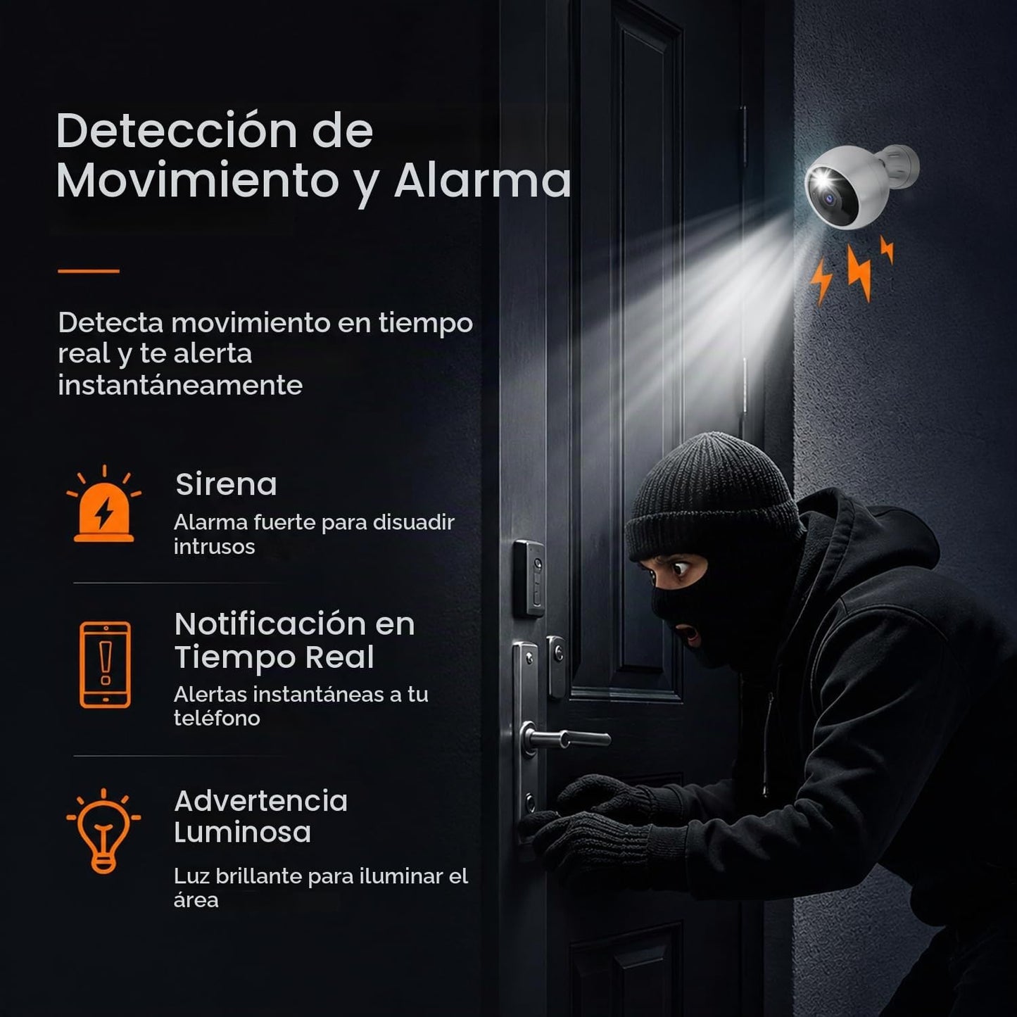 Jooedi Cámaras de seguridad inalámbricas para exteriores, cámara Wi...