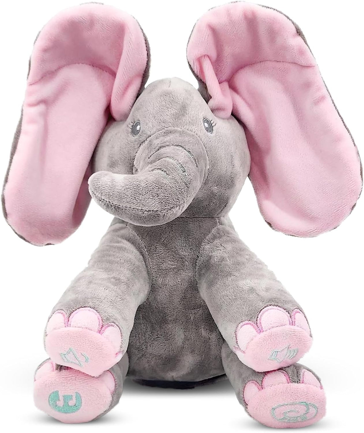 Dimple Kaia Elefante de Peek A Boo, Animal de Peluche Cantando Inte...