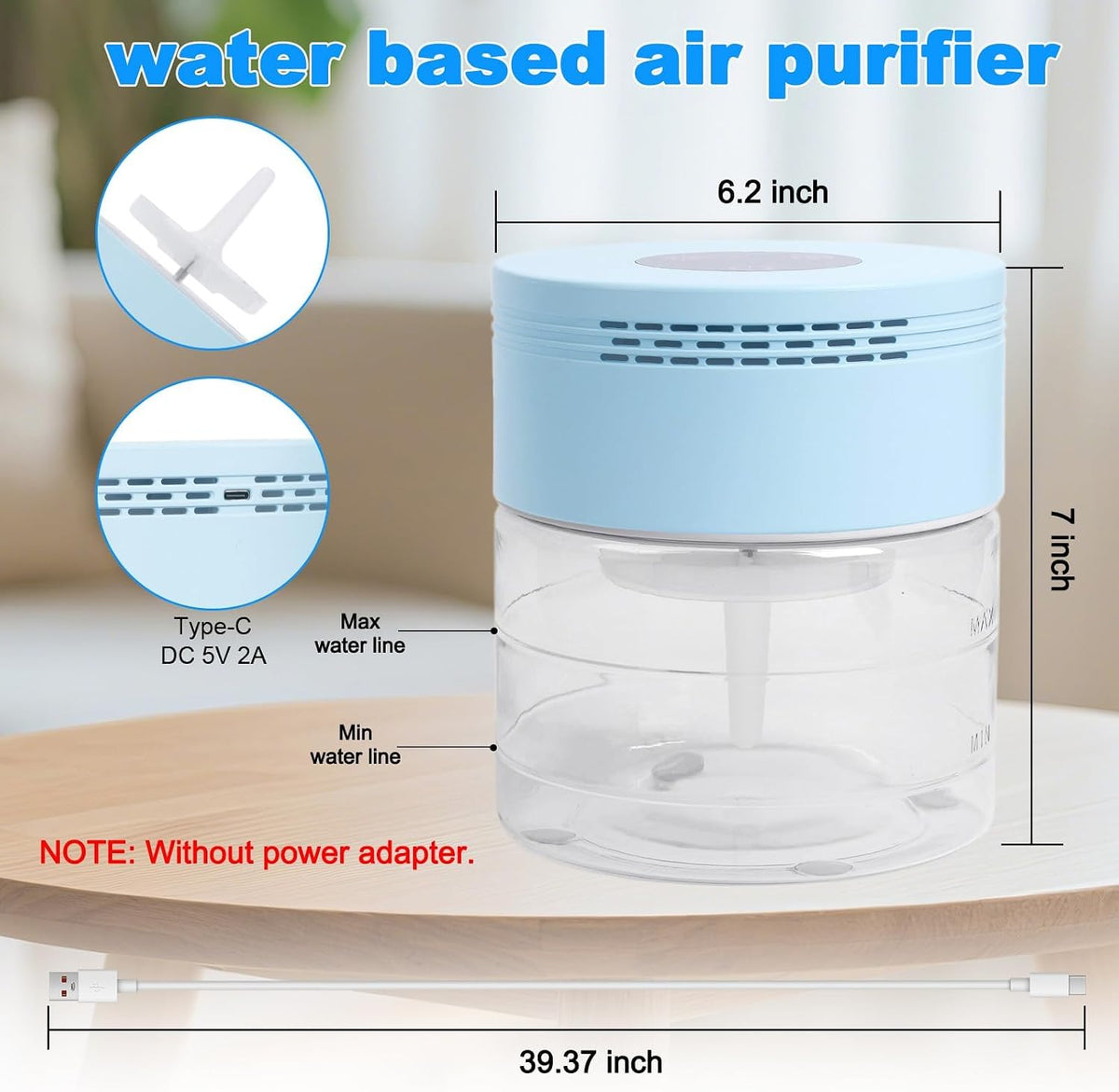 Purificadores de aire de agua para el hogar, purificadores de aire...