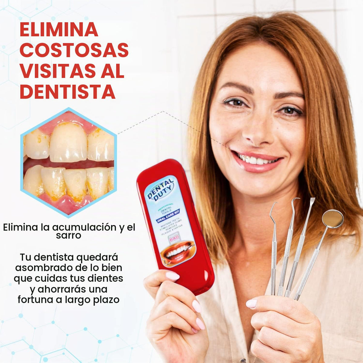 Dental Duty Herramientas dentales, púa dental para herramientas de...